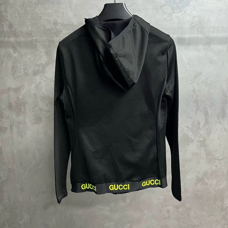 Gucci Gucci Black logo printed hem zipper jacket 2504-Nextarrow Size US M / EU 48-50 / 2 - 5 Thumbnail
