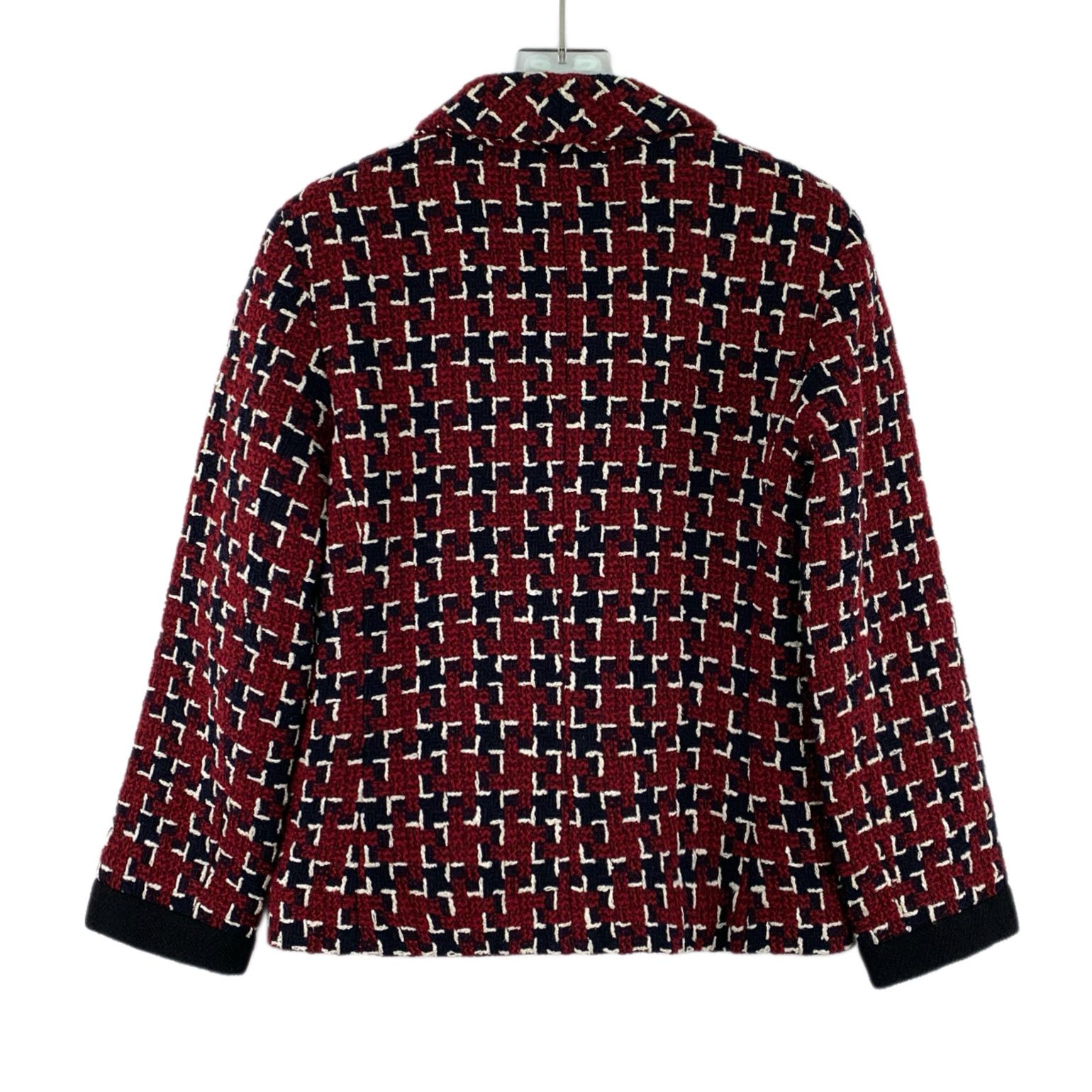 Chanel Chanel Wool Tweed Jacket Dark Red (36) Size S / US 4 / IT 40 - 2 Thumbnail