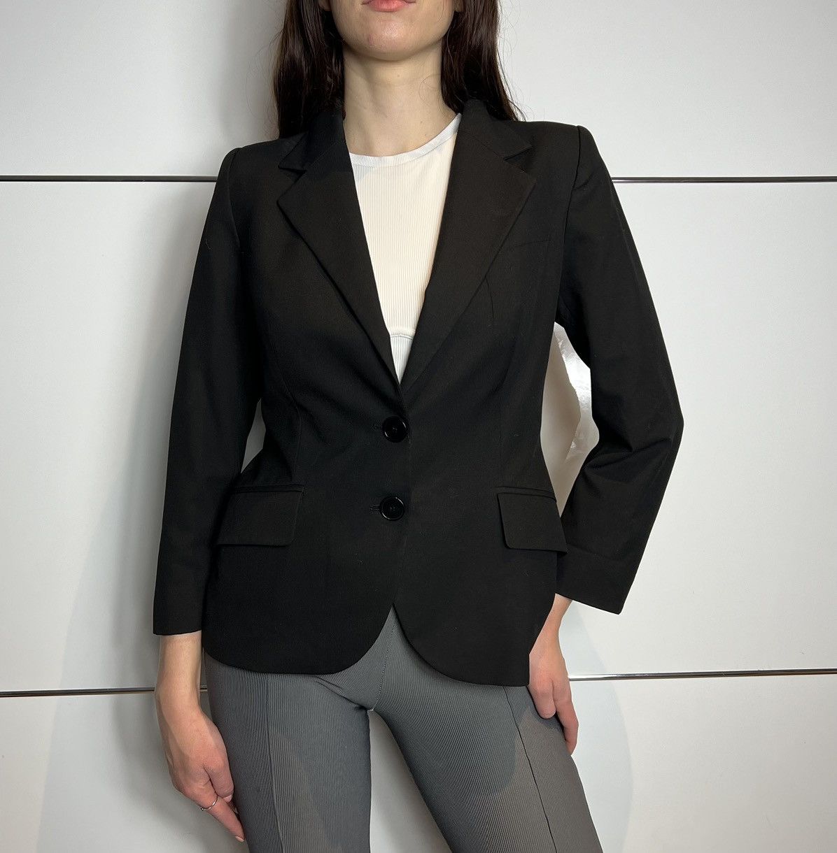Mugler × Thierry Mugler × Vintage Rare Blazer Thierry Mugler Black Vintage 80’s Women Size S / US 4 / IT 40 - 1 Thumbnail