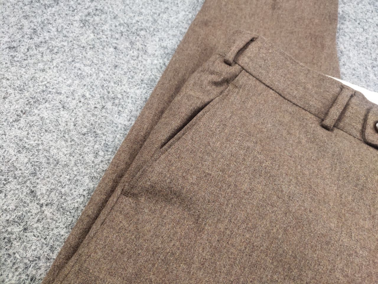 SCABAL Scabal schurwolle Design Classic Brown Ankle Trouser Pants Size US 36 / EU 52 - 13 Thumbnail