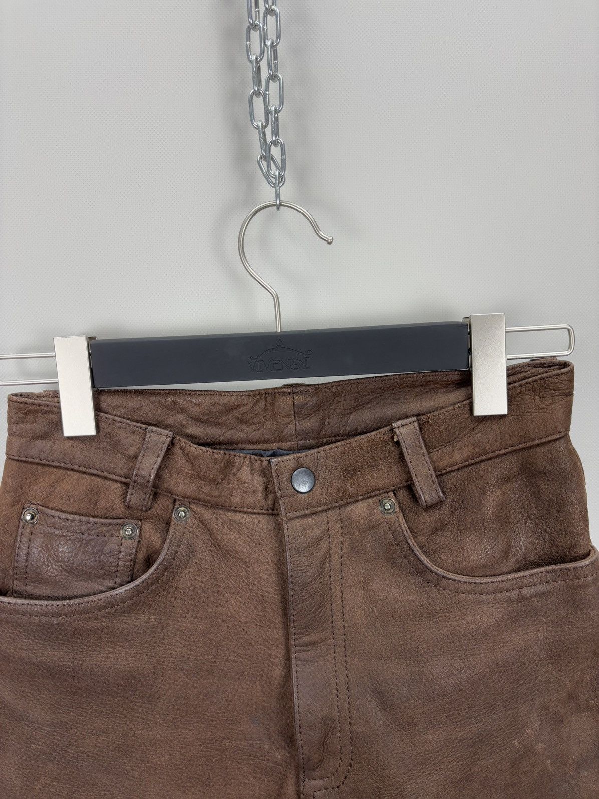Leather Womens leather biker motorcecle pants Top Range Size 28 Size 25" / US 0 / IT 36 - 5 Thumbnail