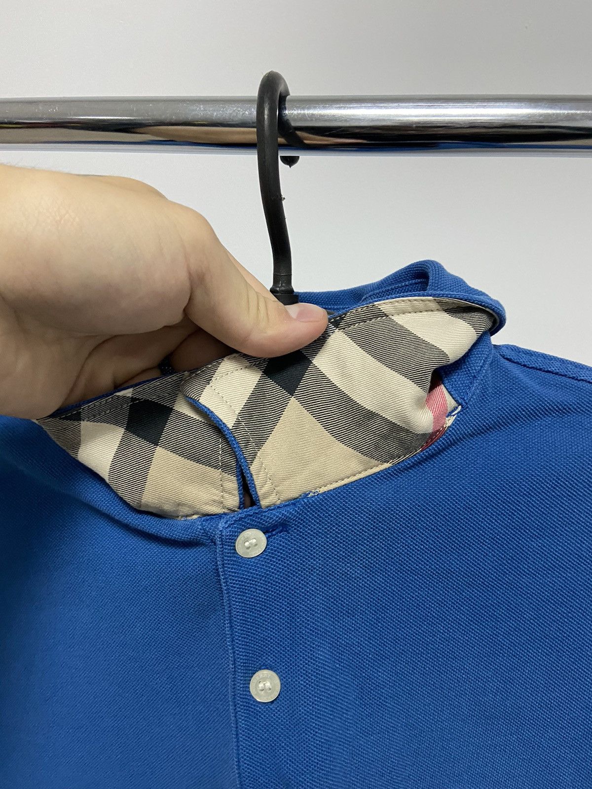 Burberry Burberry Vintage t shirt Polo Small Logo Check Size US XL / EU 56 / 4 - 3 Thumbnail