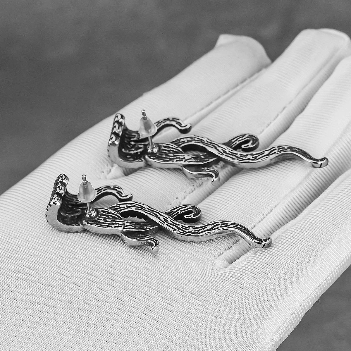 Jewelry Octopus Feet Drop Earrings Charms Stainless Earring Gift Size ONE SIZE - 4 Thumbnail