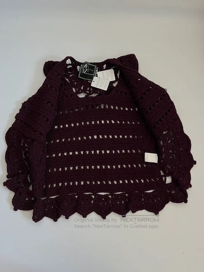 Japanese Brand Japanese Brand size F Crochet openwork vest, butterfly kni Size S / US 4 / IT 40 - 5 Thumbnail