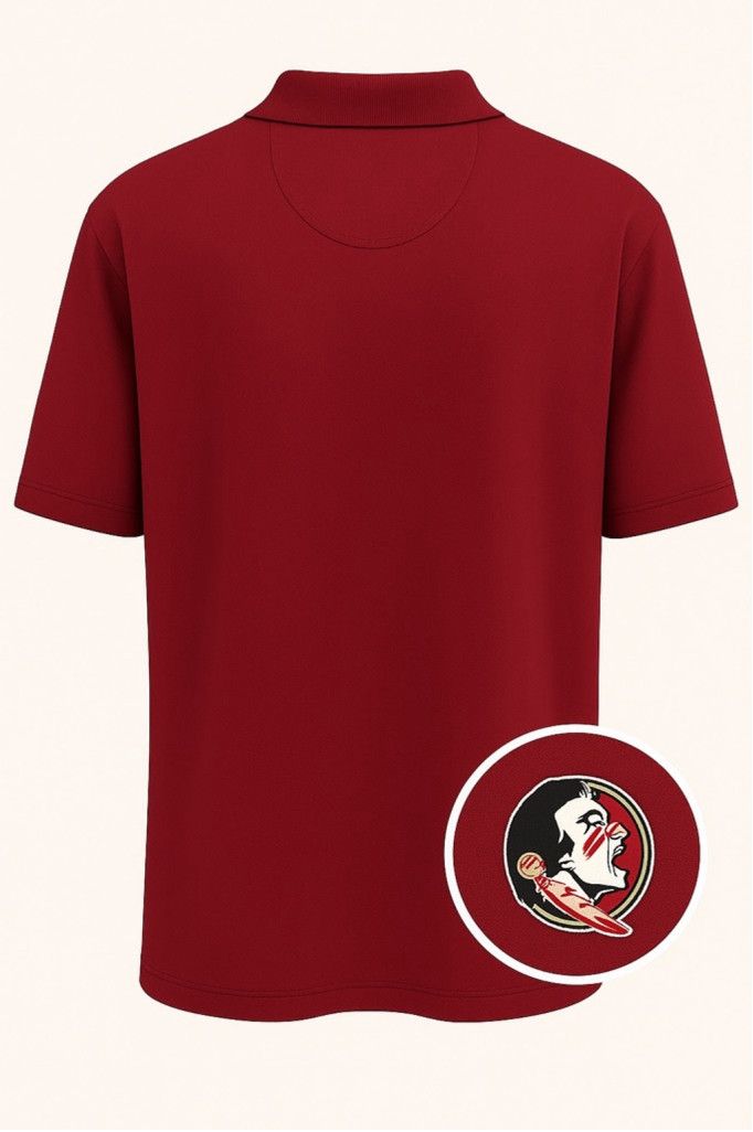 J. America FSU Florida State University Polo Shirt XL Garnet&Gold Logo Size US XL / EU 56 / 4 - 3 Thumbnail