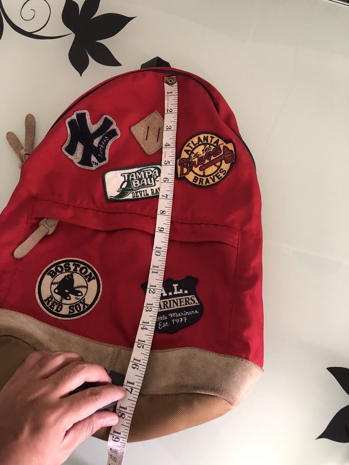Japanese Brand Rare❗️Vintage MLB x Uniqlo Multi Patches Clup Bag Pack Size ONE SIZE - 19 Thumbnail