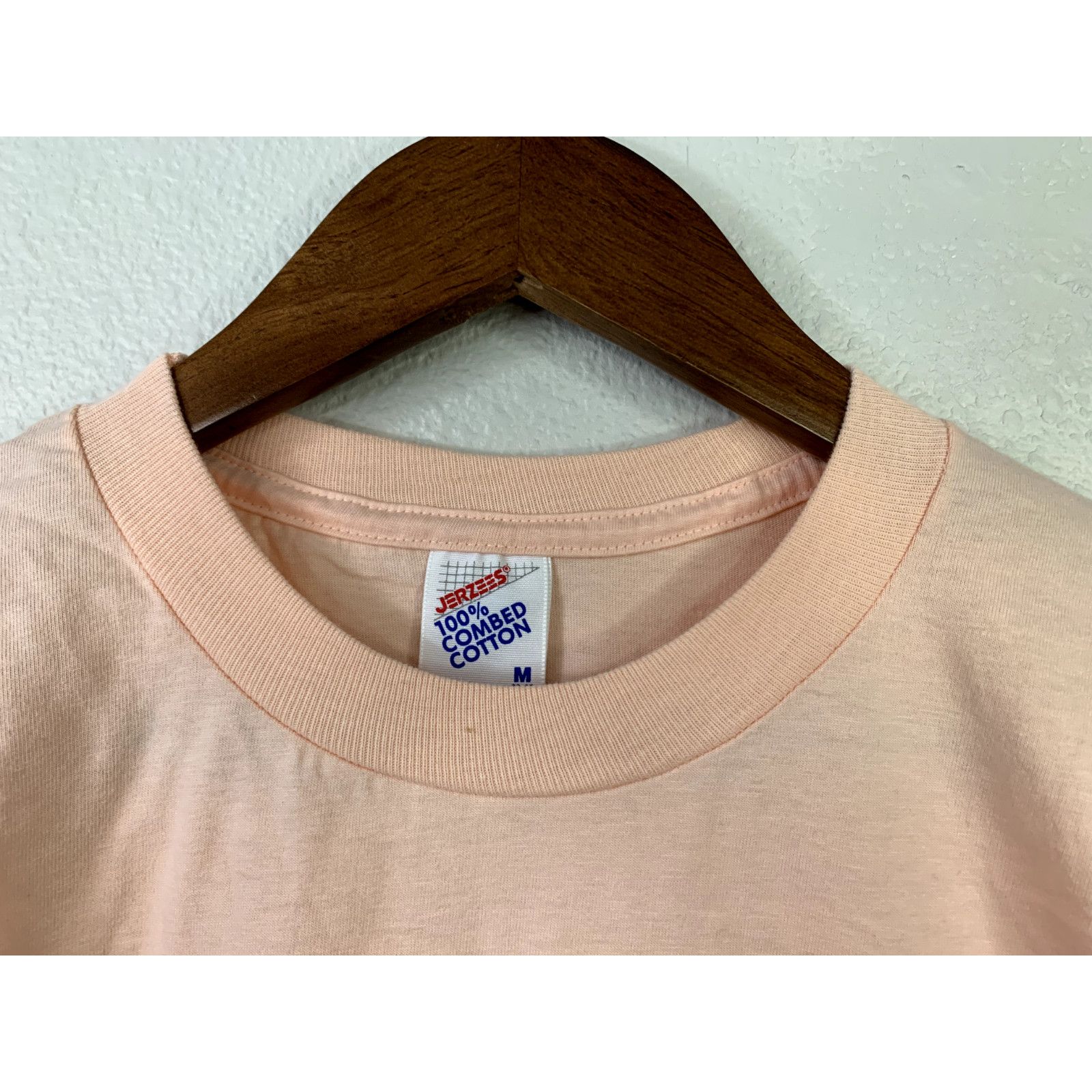 Jerzees Vintage Vermont Shirt Pink Church Tee T-shirt 1990 VTG M Size US M / EU 48-50 / 2 - 6 Thumbnail