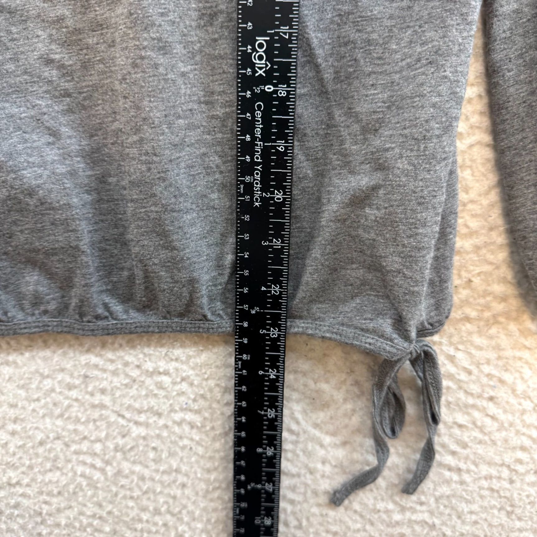 Vintage VINTAGE Y2K Top S Grey Long Sleeve V-Neck Lace Boho Fairy Grunge Whimsigoth Shirt Womens Size S / US 4 / IT 40 - 5 Thumbnail