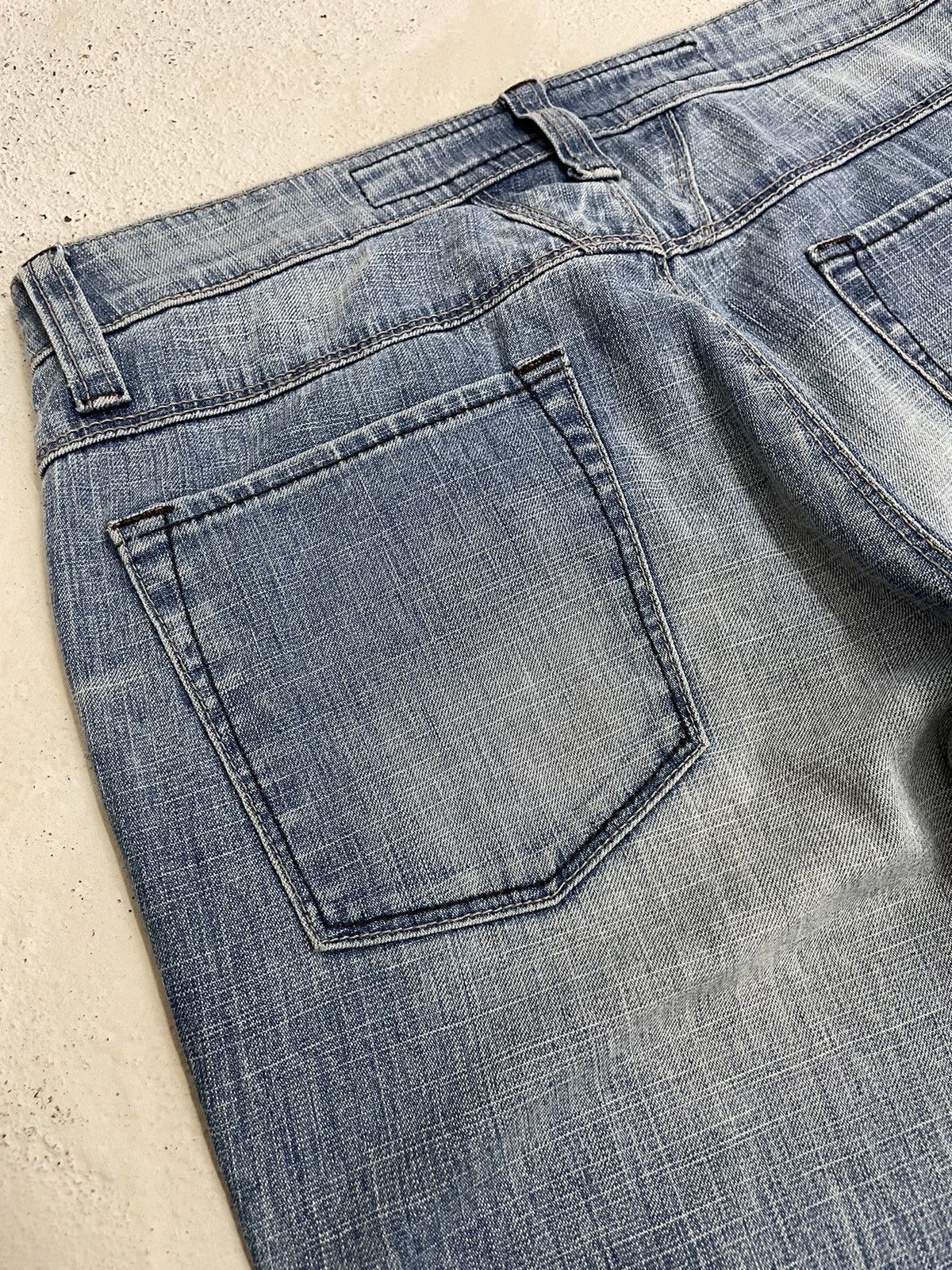 Designer Marithe Francois Girbaud Flare Denim Pants Size US 27 - 19 Thumbnail