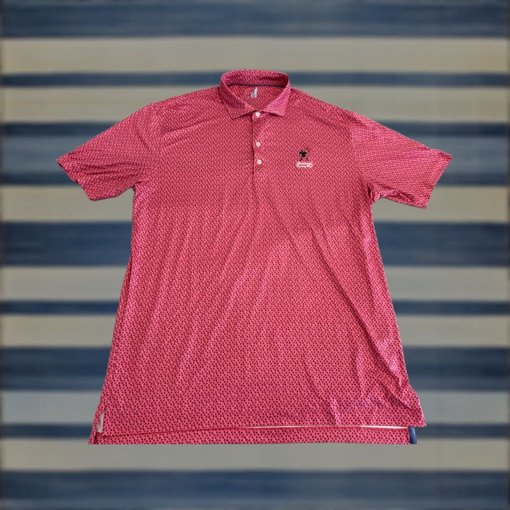 johnnie-O VINTAGE Johnnie-O Featherweight Pink Golf Polo Shirt Mens Large Size US L / EU 52-54 / 3 - 1 Thumbnail