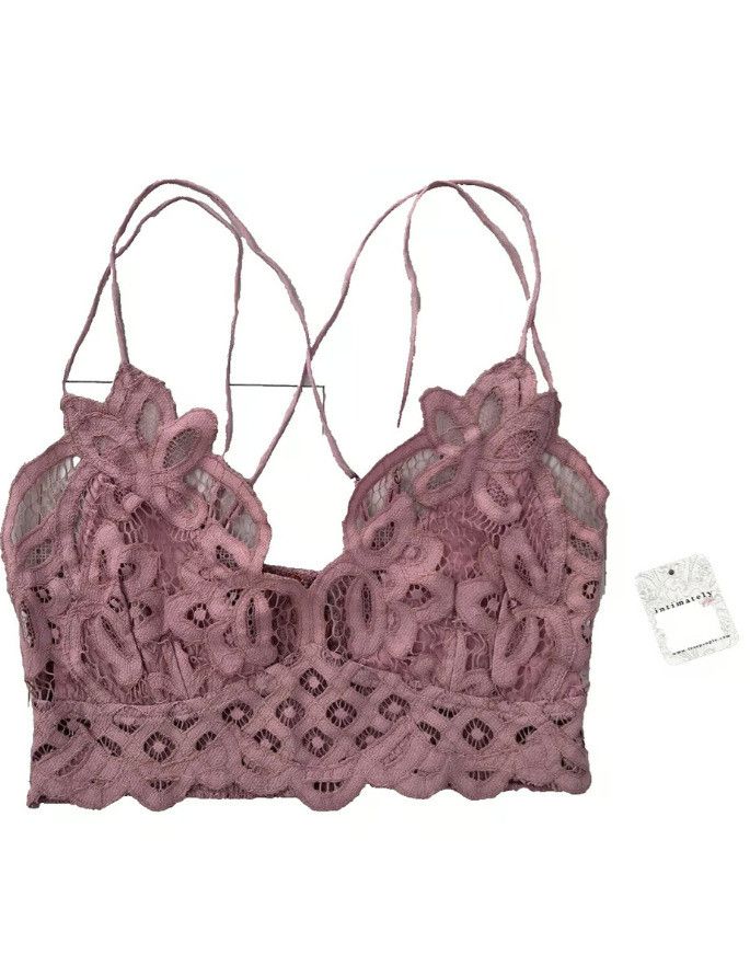 Free People Intimately Free People Adella Bralette Lace Ballet ( L ) Size ONE SIZE - 3 Thumbnail