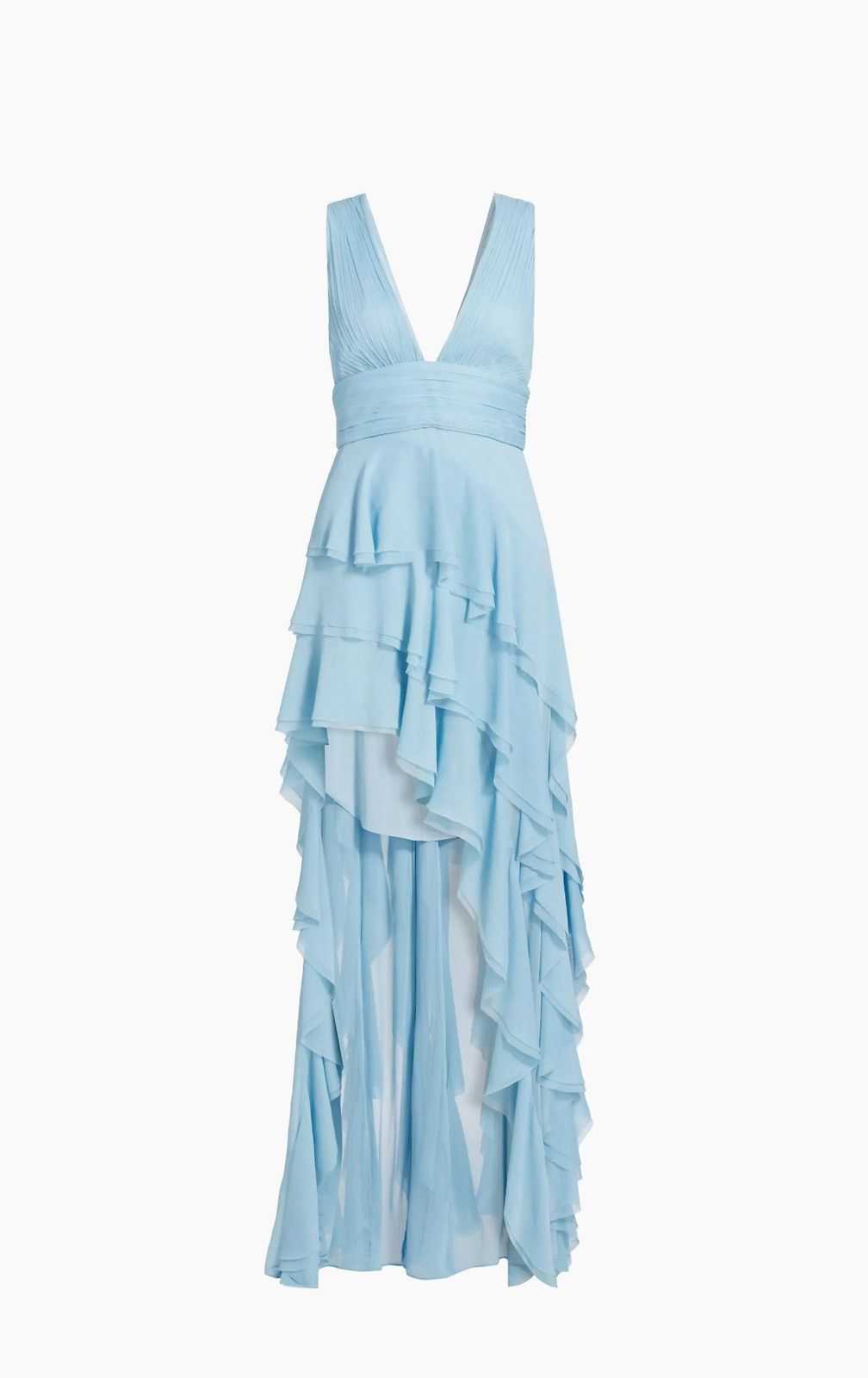Alice + Olivia Alice + Olivia Asymmetric Ruffled Maxi Dress size 4 Size S / US 4 / IT 40 - 5 Thumbnail