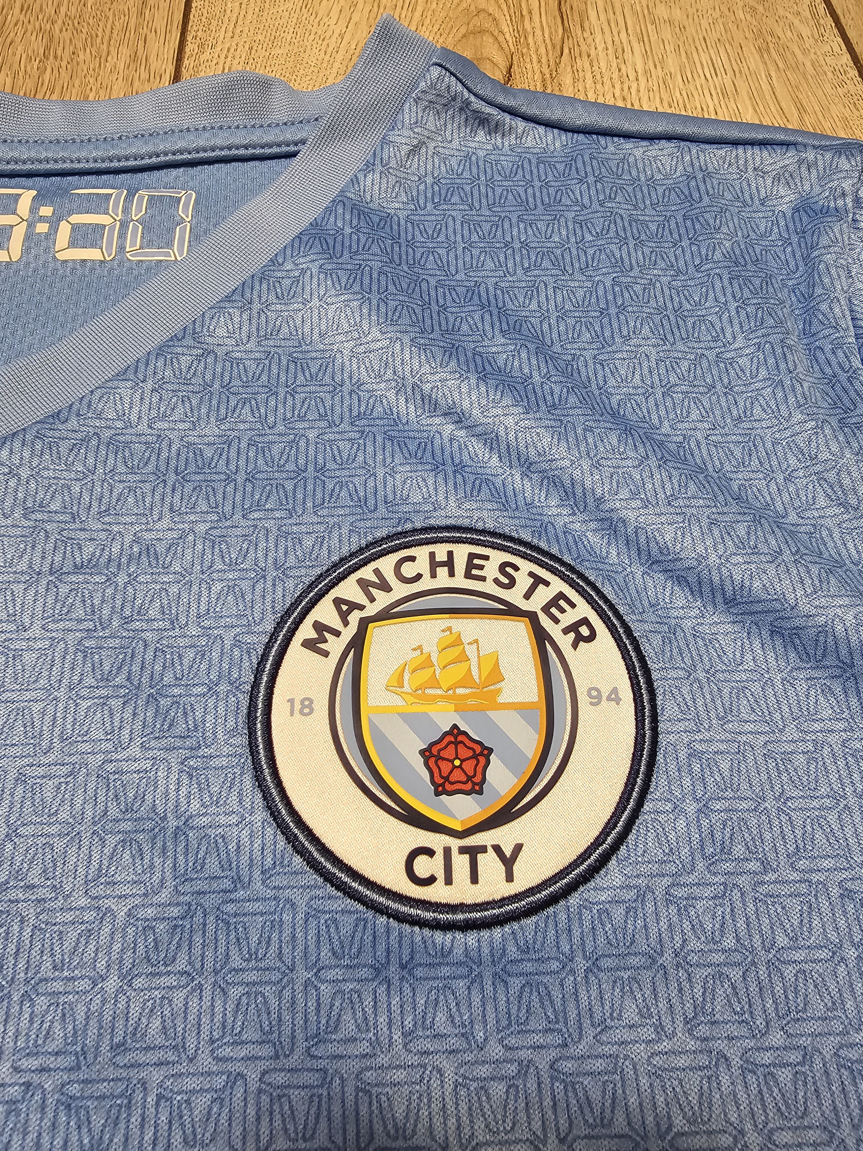Puma MANCHESTER CITY 2021 2022 HOME FOOTBALL SHIRT SOCCER JERSEY Size US S / EU 44-46 / 1 - 4 Thumbnail