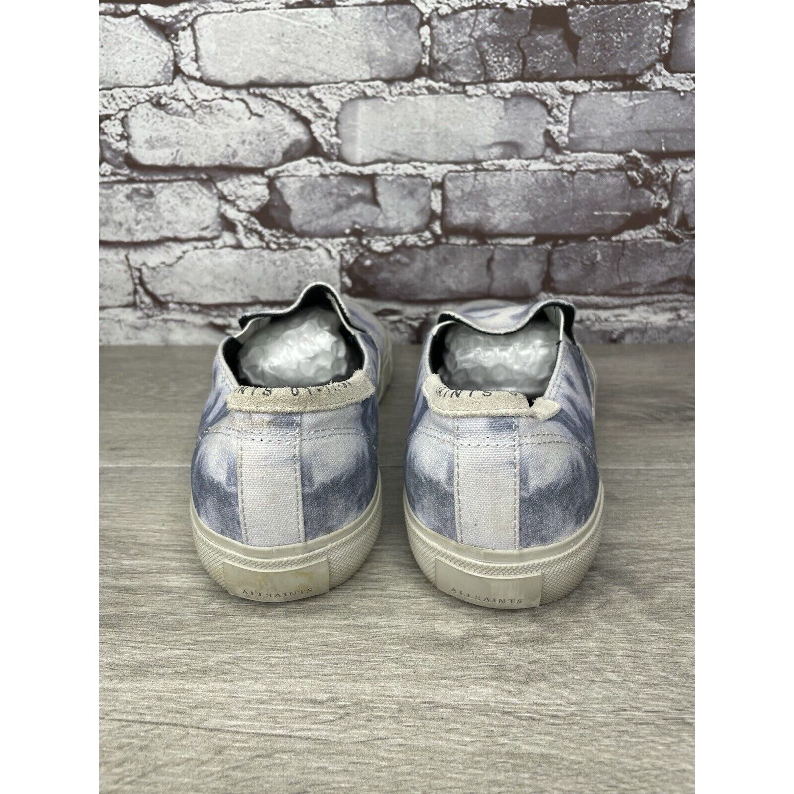 Allsaints All Saints Manny Blue White Tie Dye Canvas Slip On Casual Sh Size US 13 / EU 46 - 4 Thumbnail