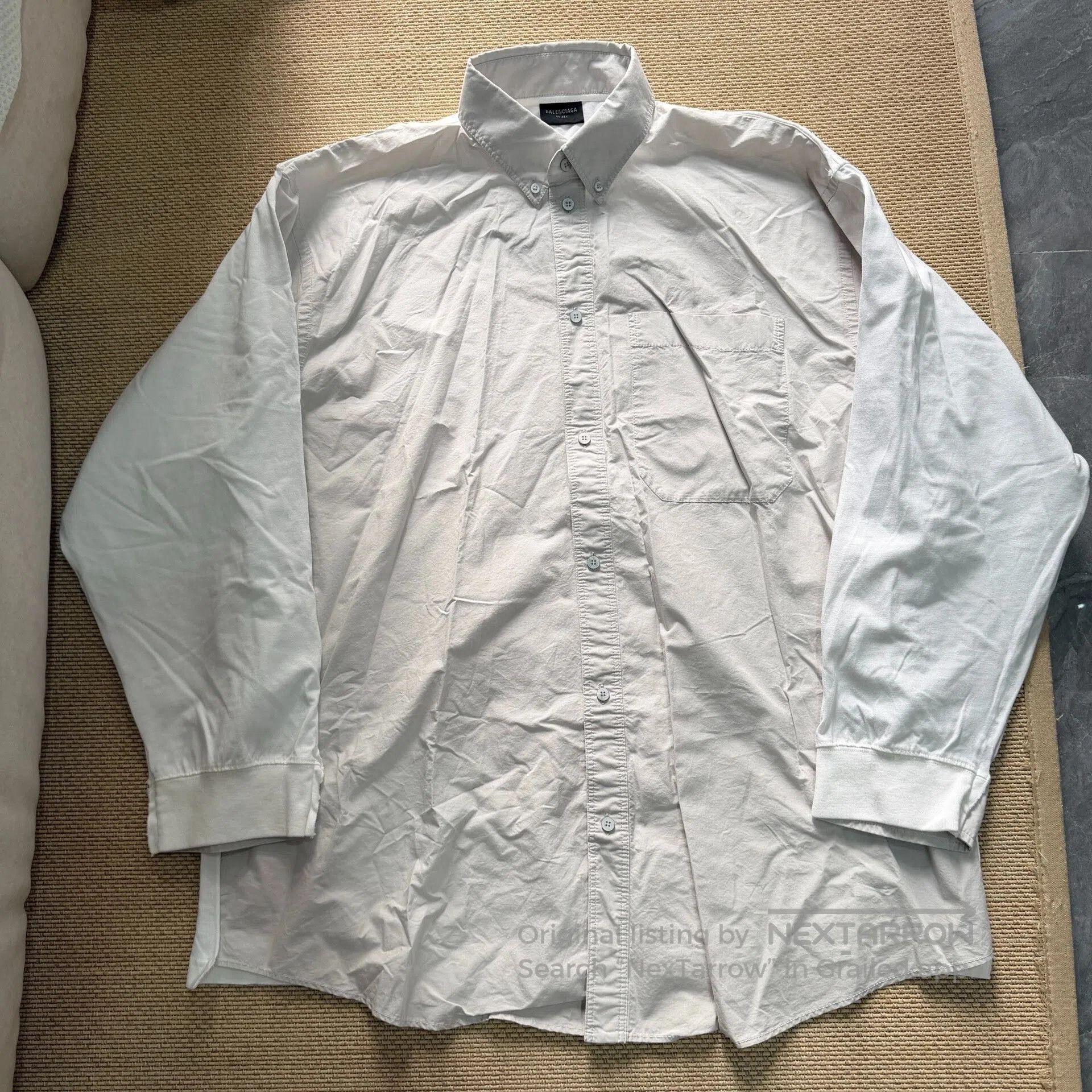 Balenciaga Balenciaga Two-tone Long Sleeve Shirt. Size US M / EU 48-50 / 2 - 2 Thumbnail