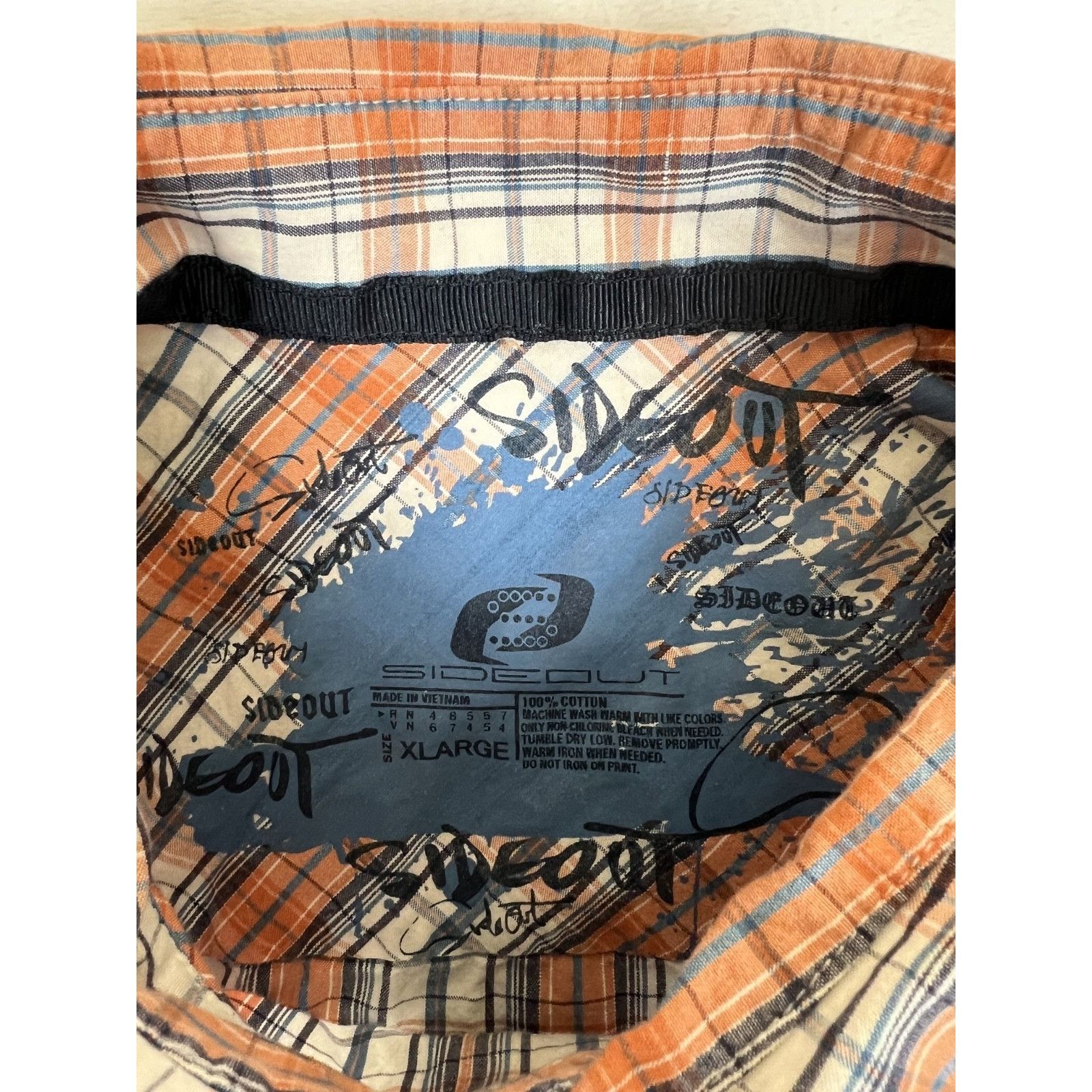 Sideout Vintage Sideout Short Sleeve Plaid Button Up Shirt Size XL O Size US XL / EU 56 / 4 - 4 Thumbnail