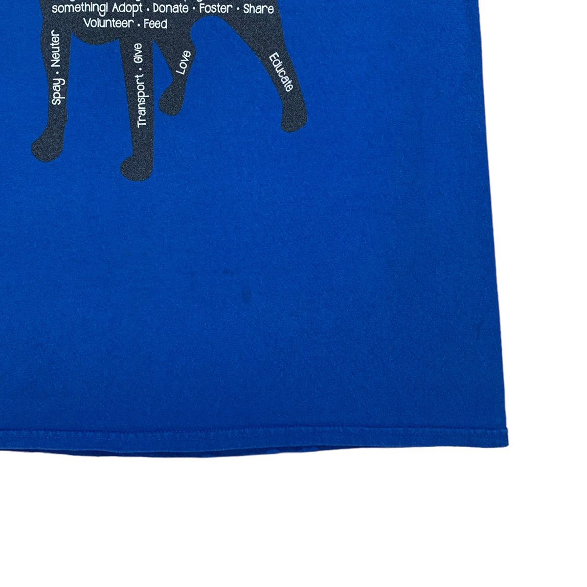 Gildan Rescue Dog Animal Blue Black Project Freedom Ride Shirt Size US M / EU 48-50 / 2 - 3 Thumbnail