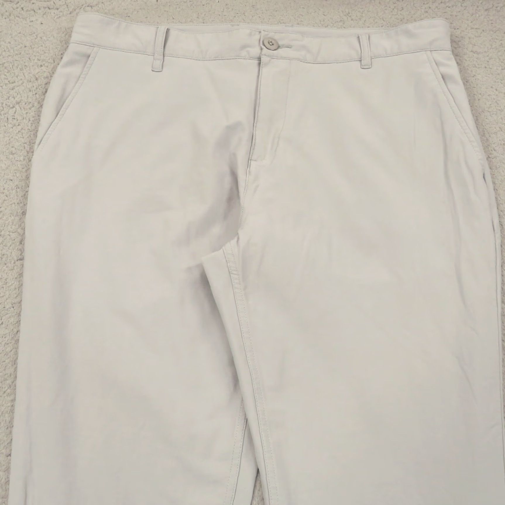 Vintage Mugsy Jeans Mens Slim 38x36 Gray Pants Straight Golf Performance Activewear Chino 5-Pocket Barely Used Size US 38 / EU 54 - 6 Thumbnail
