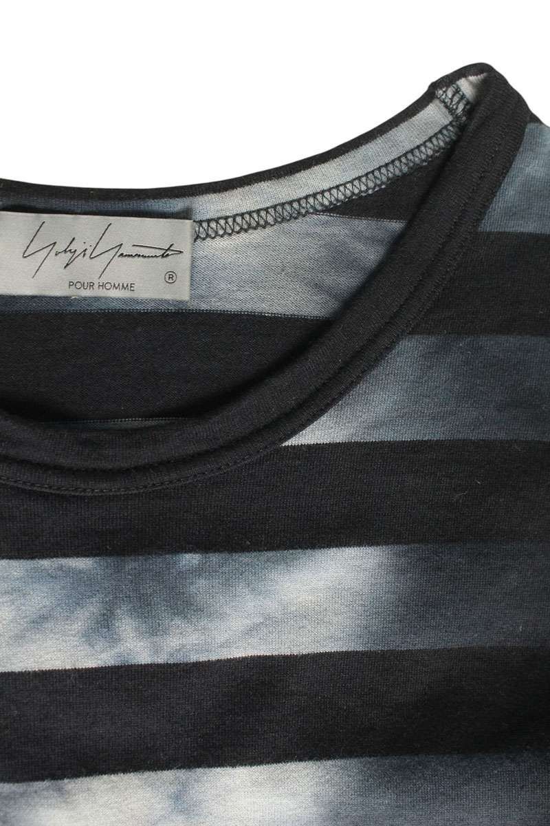 Yohji Yamamoto Yohji Yamamoto POUR HOMME/ Tie-dye striped T-shirt 23SS Size US L / EU 52-54 / 3 - 3 Thumbnail