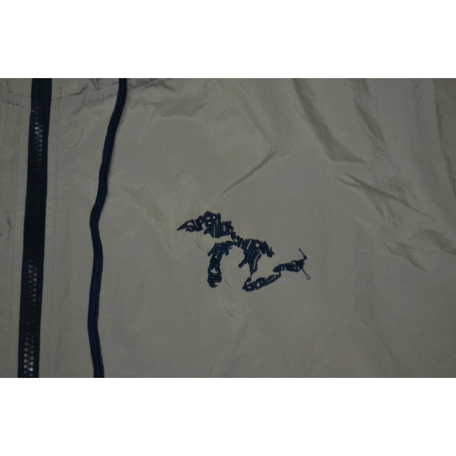 Greats Momentum Jacket Mens M Gray Nylon Lined Great Lakes Logo Fishing Michigan 90s? Size US M / EU 48-50 / 2 - 2 Thumbnail