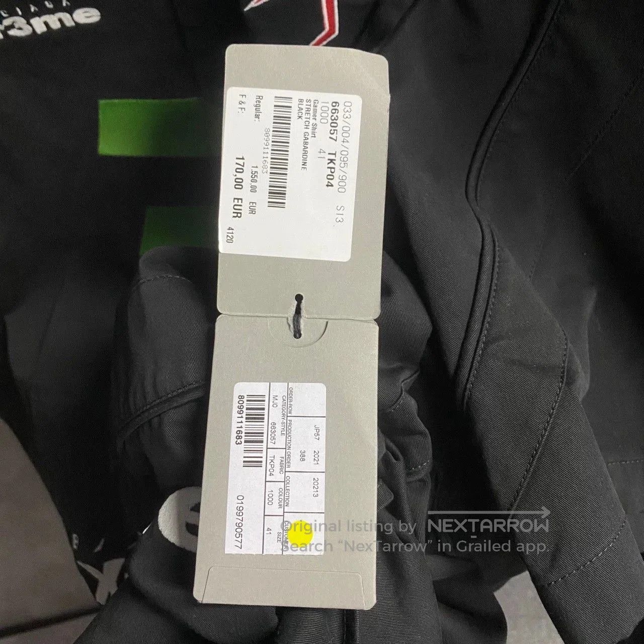 Balenciaga Balenciaga Black Art Print Logo Short Sleeve Shirt. Size S / US 4 / IT 40 - 8 Thumbnail