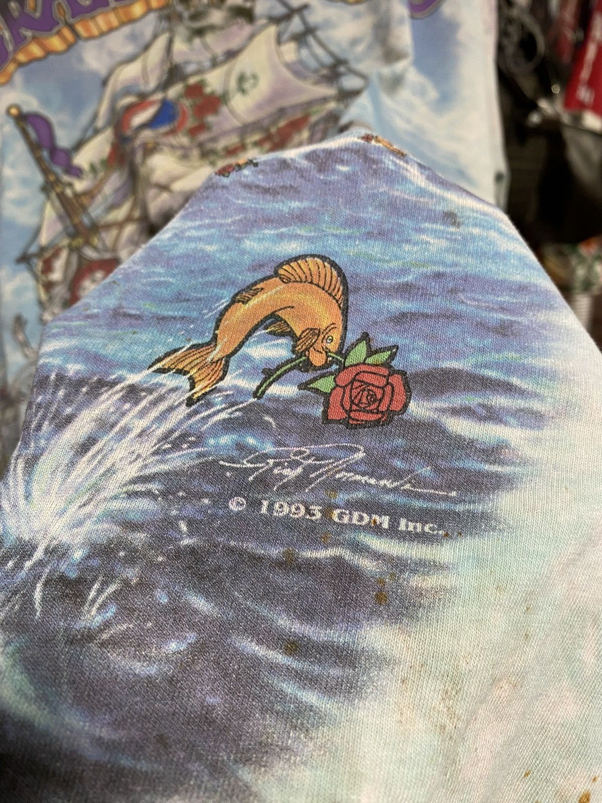 Vintage Vintage 90’s Grateful Dead Tiedye Band T-Shirt Size Large Size US L / EU 52-54 / 3 - 2 Thumbnail