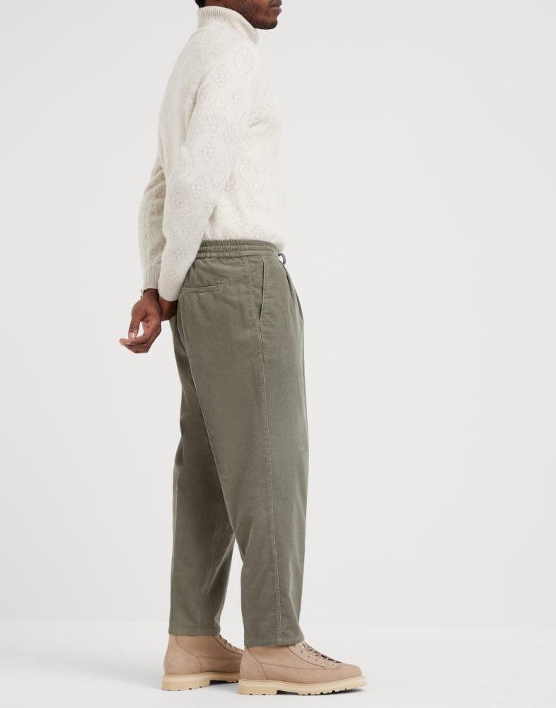 Brunello Cucinelli o1w1db10825 Corduroy Pants in Green Size US 36 / EU 52 - 4 Thumbnail