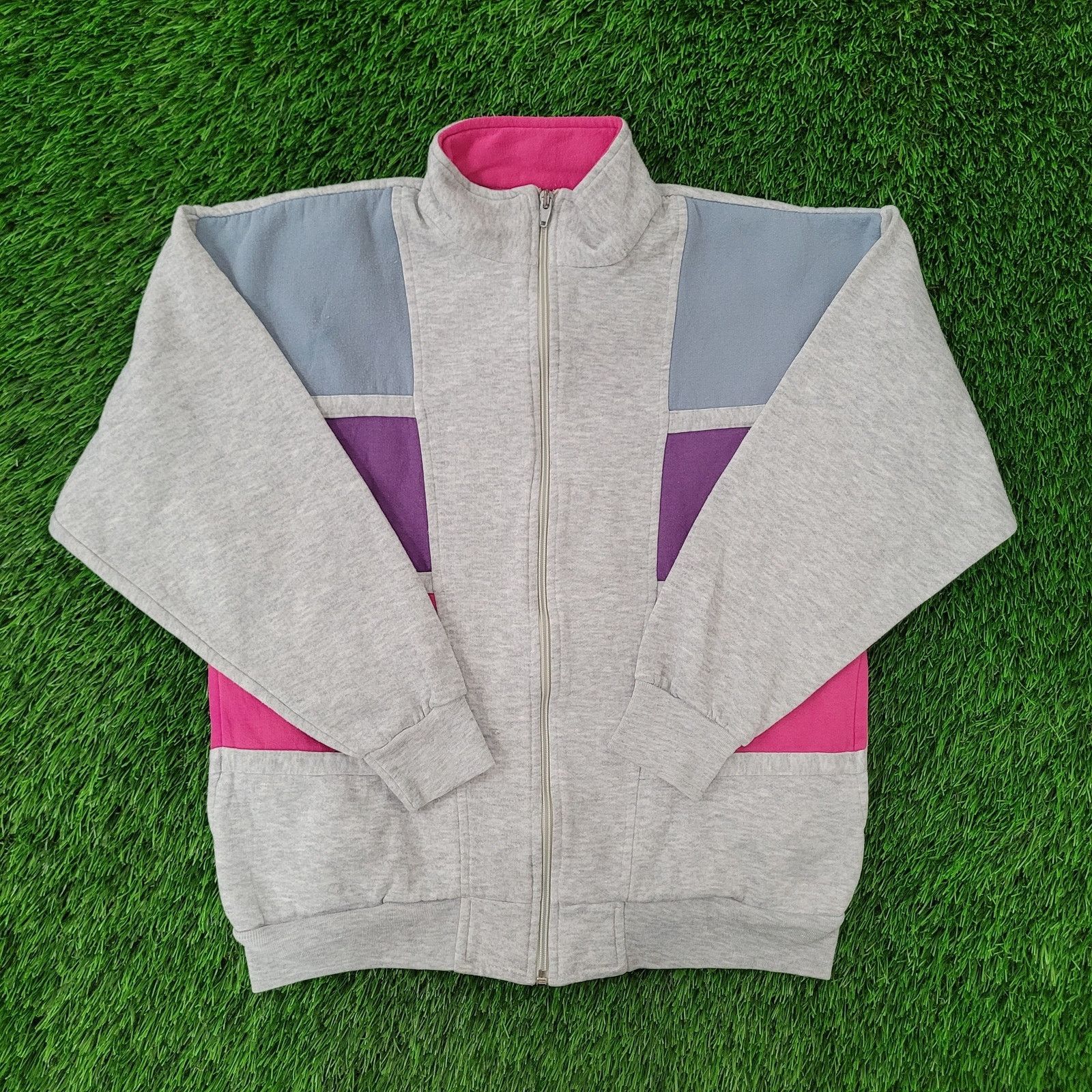 Vintage Vintage Bold-Spirit Fleece Track Jacket Womens XS/S 21x23 Size S / US 4 / IT 40 - 1 Thumbnail
