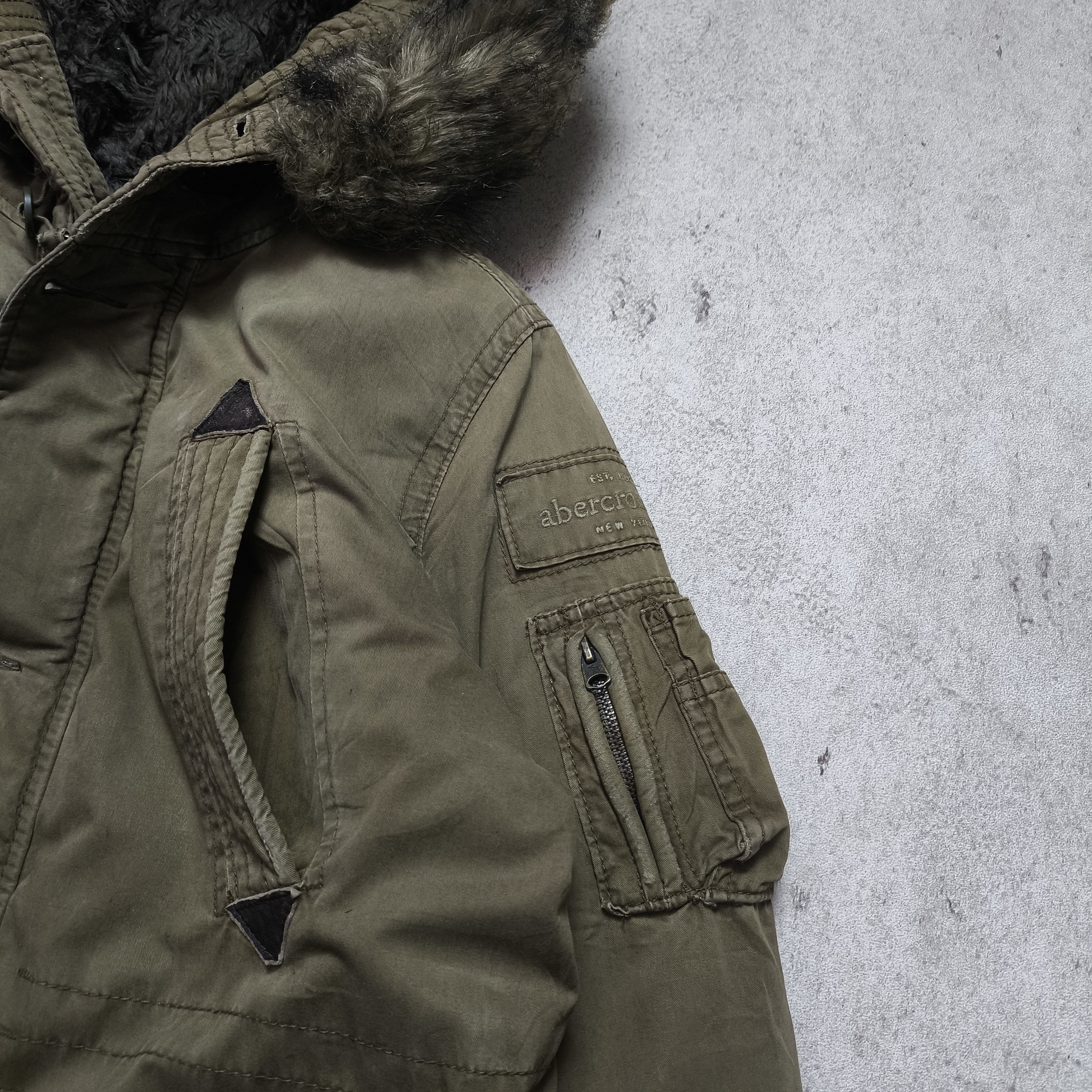 Abercrombie & Fitch Abercrombie MT Washington Military Fur Jacket Size US L / EU 52-54 / 3 - 5 Thumbnail