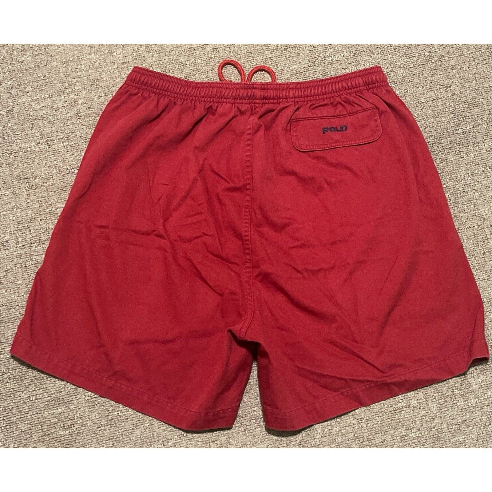 Polo Ralph Lauren Vintage 90s Men’s XL Polo Sport Ralph Lauren Red Drawstring Size US 38 / EU 54 - 1 Thumbnail