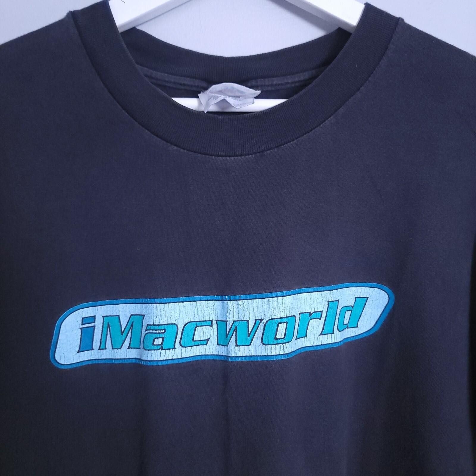 Hanes Rare Vintage Apple Macintosh iMacWorld Tech Tee Black Large Size US L / EU 52-54 / 3 - 2 Thumbnail