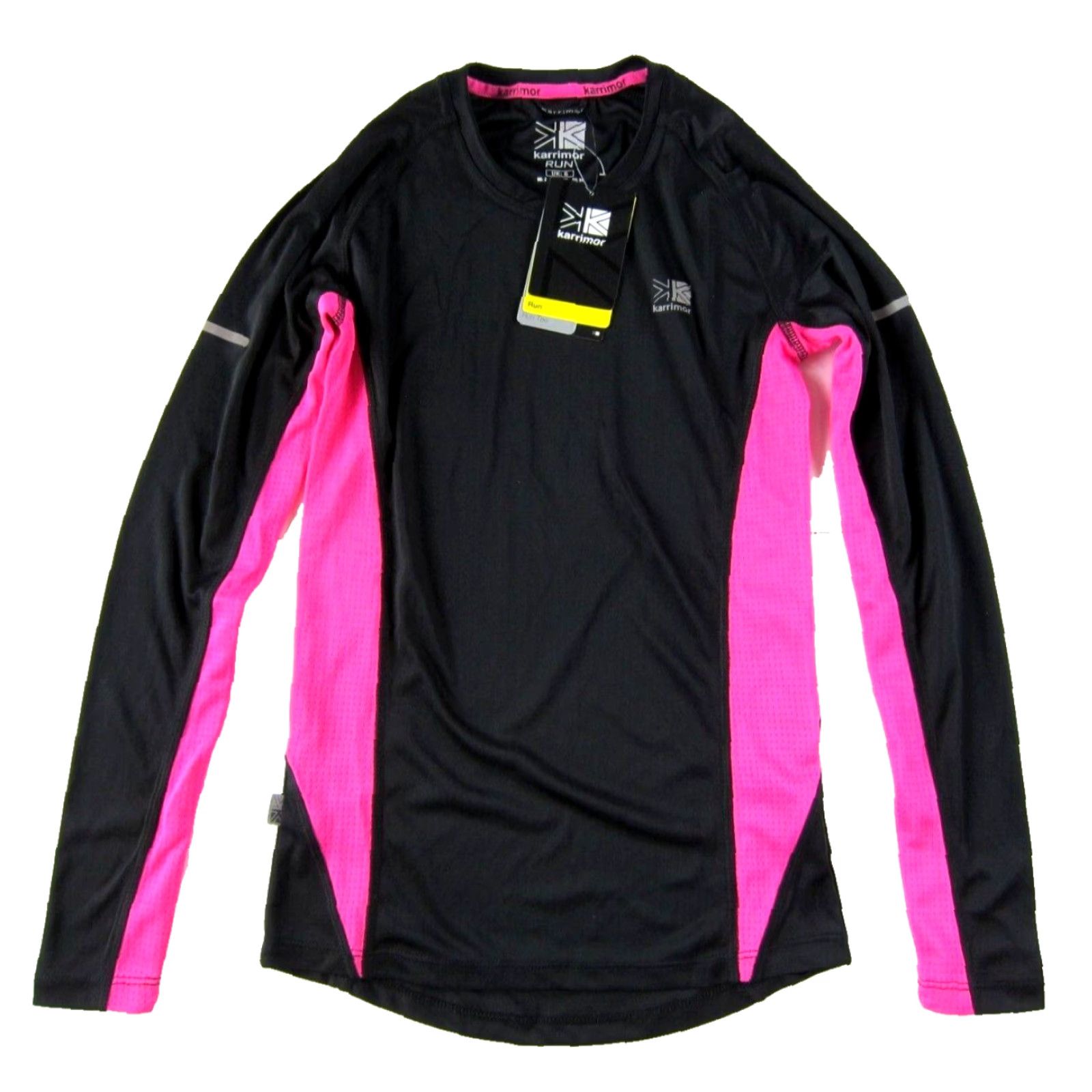 Karrimor NWT Karrimor Black Pink Stretch Long Sleeve RUN Tee Shirt Women Size 2 Size XS / US 0-2 / IT 36-38 - 2 Thumbnail