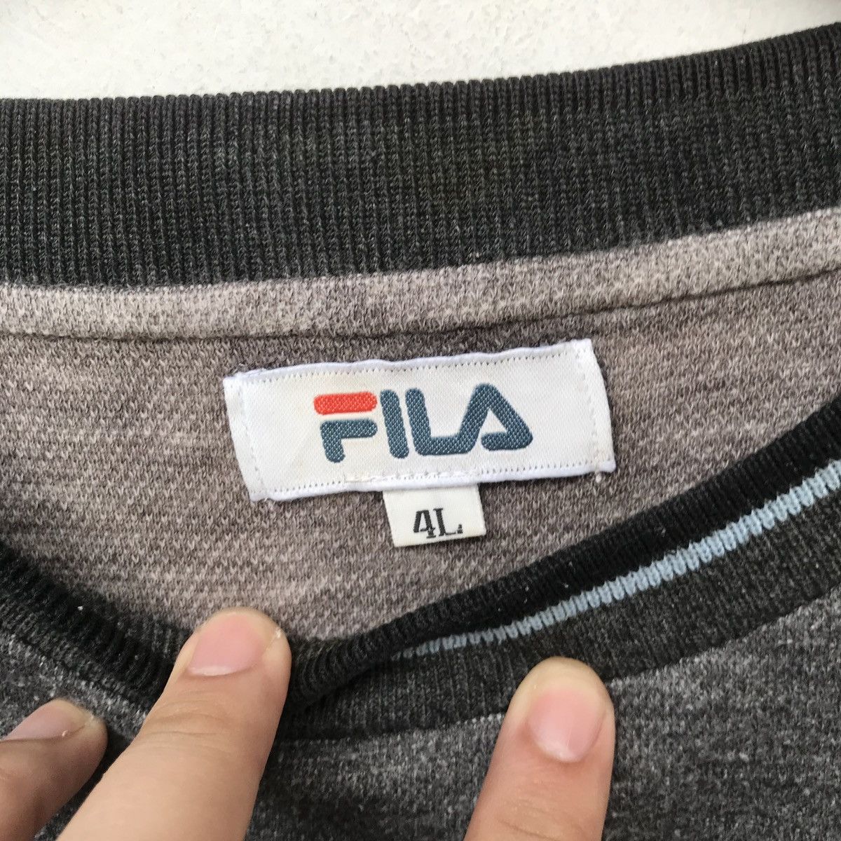 Fila × Vintage Fila sweatshirt Long Sleeve Size US XXL / EU 58 / 5 - 4 Thumbnail