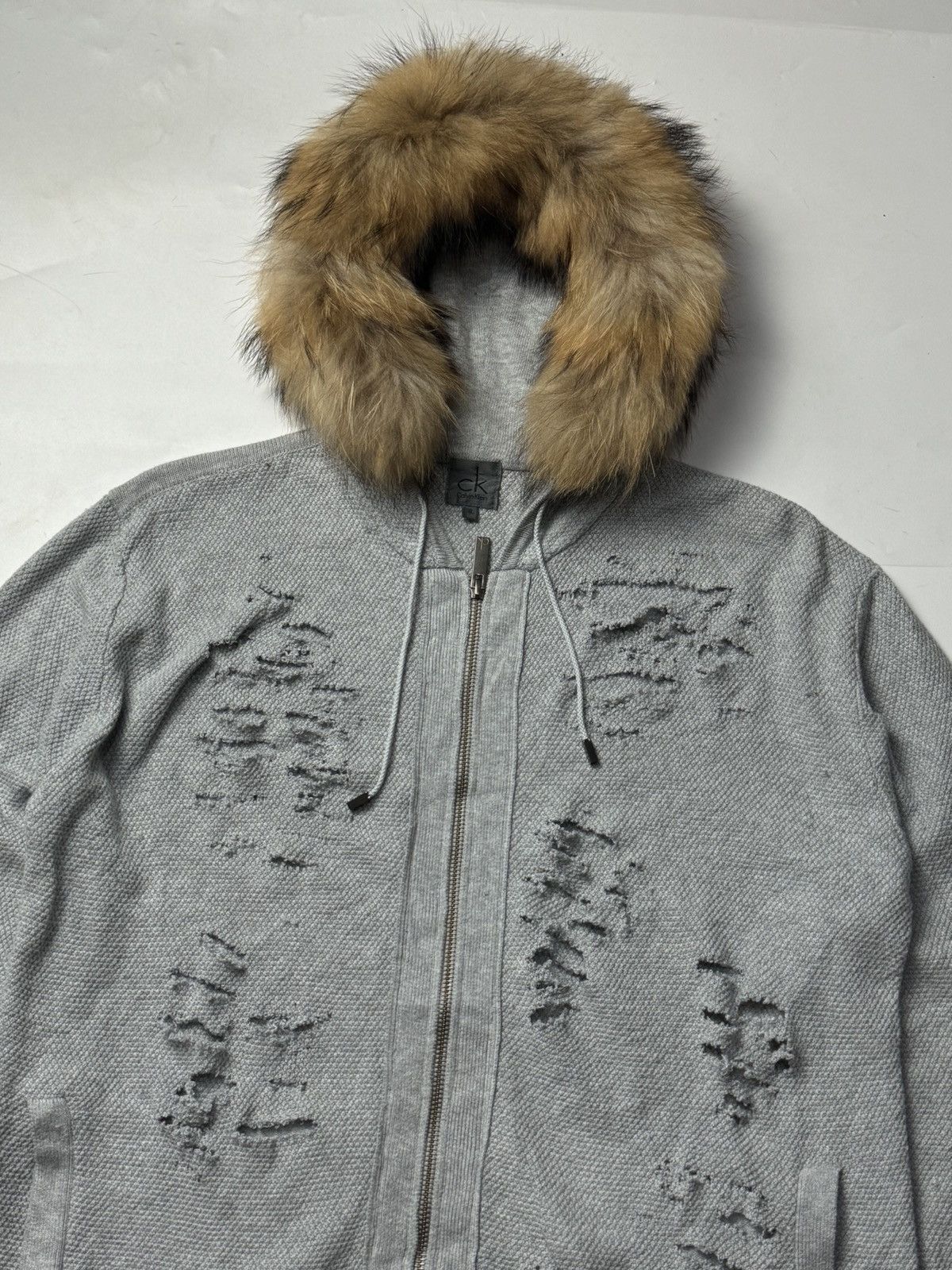 If Six Was Nine × Japanese Brand × Le Grande Bleu (L.G.B.) Fur Hoodie Distressed Calvin Klein Ifsixwasnine lgb Size US L / EU 52-54 / 3 - 2 Thumbnail