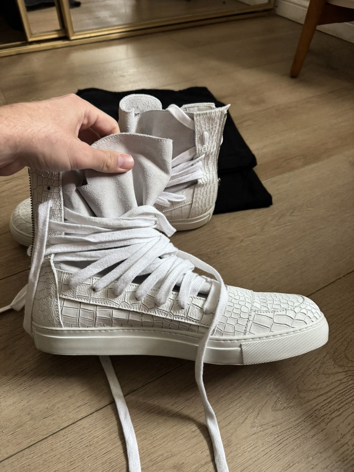 Kris Van Assche KVA (Kris Van Assche) Multilace Sneakers Size US 12 / EU 45 - 4 Thumbnail