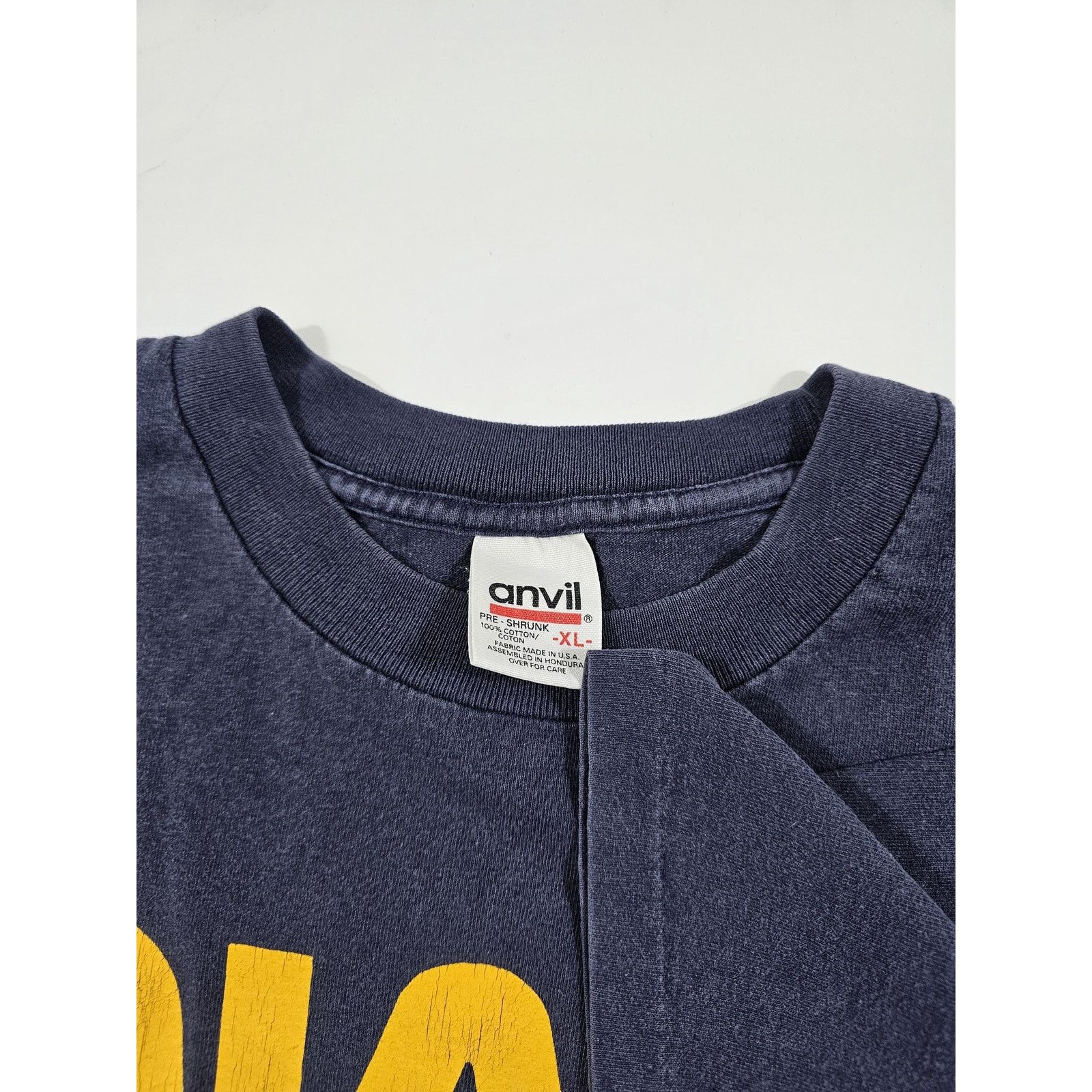Anvil Vintage NASA Spellout Blue Yellow Shirt Sz XL Y2K Era Anvil Size US XL / EU 56 / 4 - 4 Thumbnail