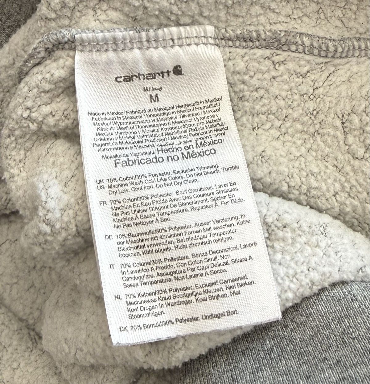 Carhartt Vintage Carhartt Original Fit Gray Hoodie made in Mexico Size US M / EU 48-50 / 2 - 9 Thumbnail