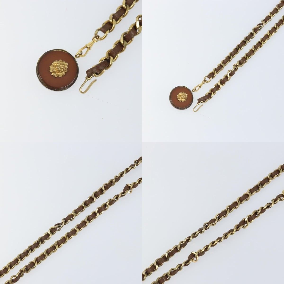Chanel Chanel Chain Belt Metal Black Gold CC Size ONE SIZE - 3 Thumbnail