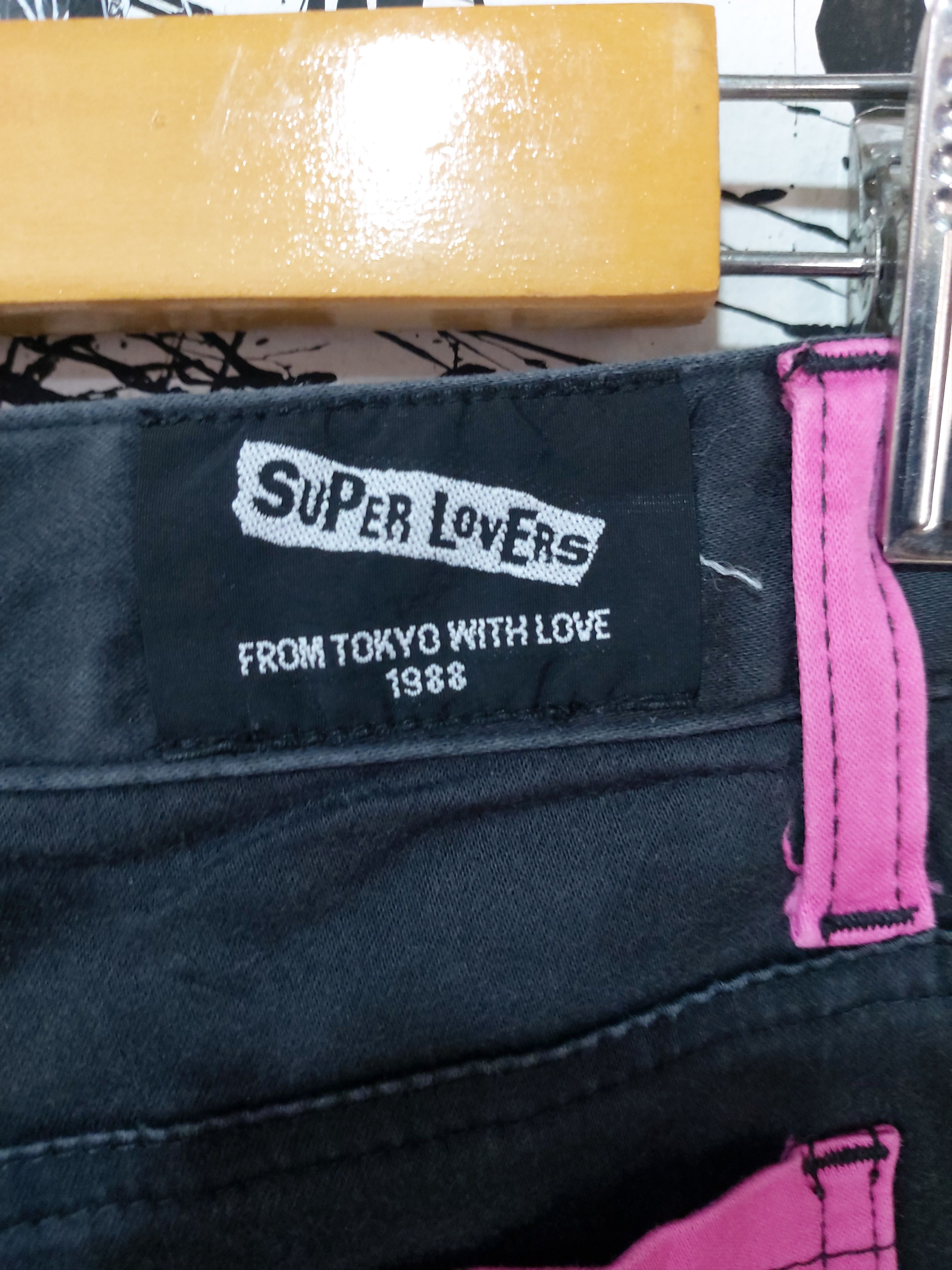Seditionaries VINTAGE SUPER LOVERS ROCK BLACK PINK JEANS Size 26" / US 2 / IT 38 - 8 Thumbnail