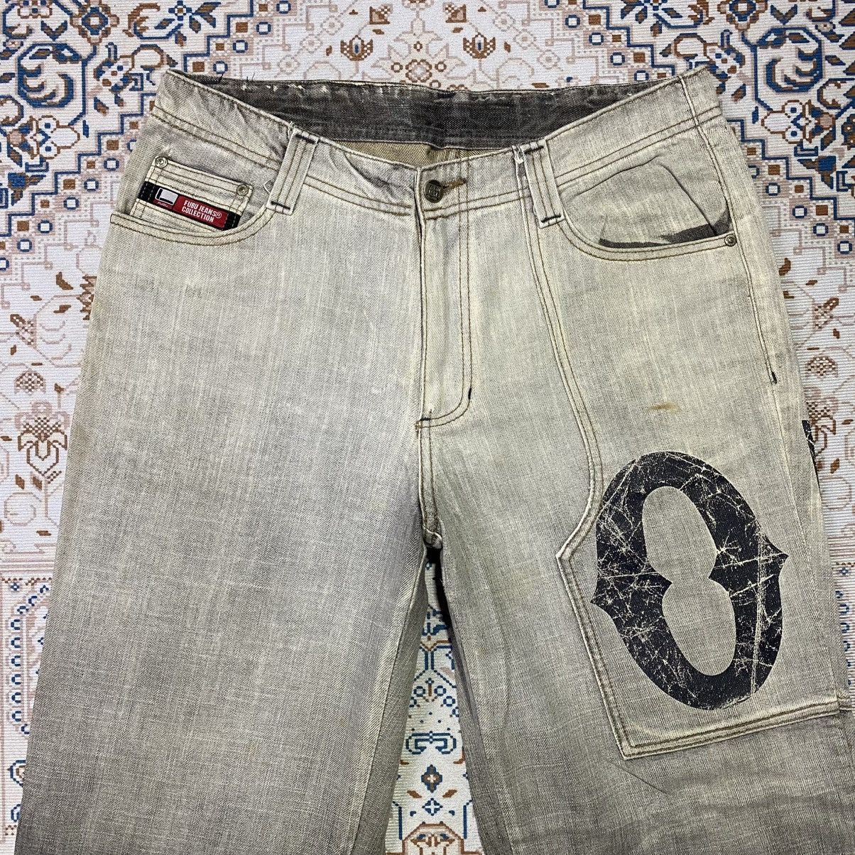 Fubu × Vintage 2000S Y2K FUBU GRADIENT DYED JEANS PANTS Size US 34 / EU 50 - 4 Thumbnail