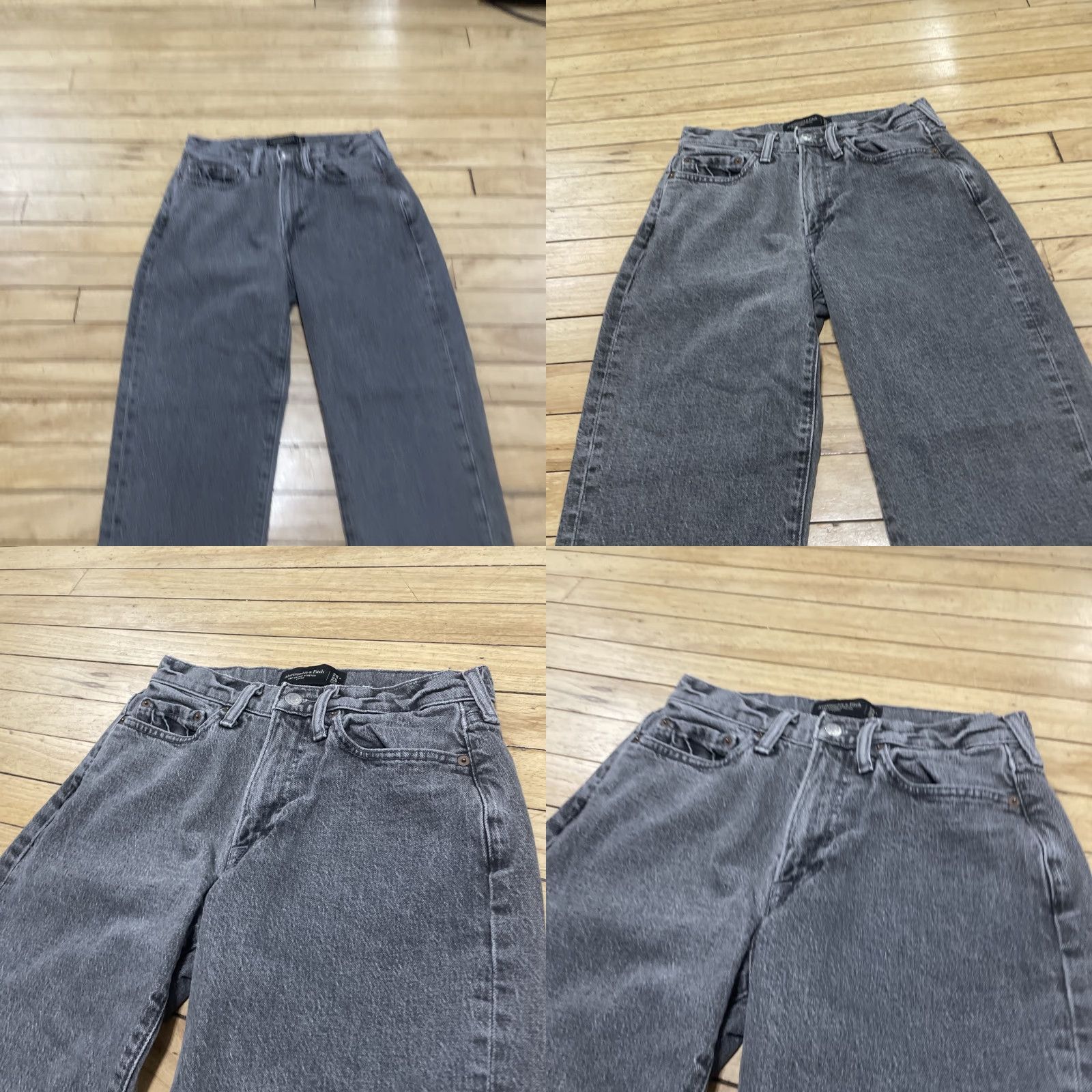 Abercrombie & Fitch Abercrombie & Fitch Jeans A&F Vintage Stretch Loose Gray Black Denim 28x28 90's Straight Jeans Mens Regular 5-Pocket Theme Vintage Streetwear Size US 28 / EU 44 - 11 Thumbnail