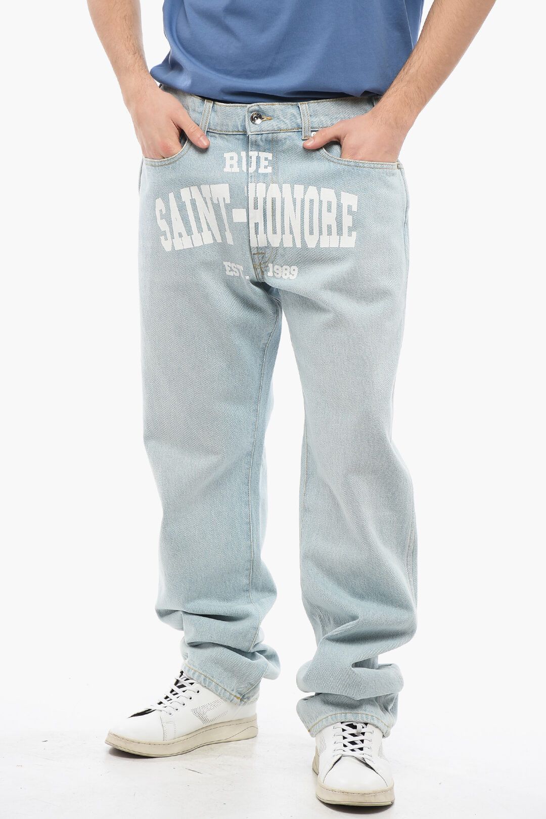 1989 STUDIO og1mm0725 Straight Leg Saint Honore Jeans in Light Blue Size US 32 / EU 48 - 1 Thumbnail
