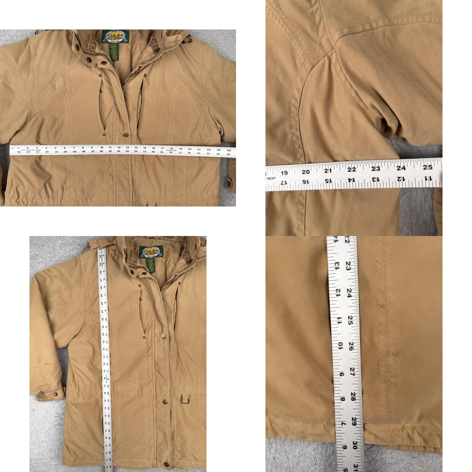 Vintage Cabela's Jacket Womens XL Tan Hooded Thinsulate Parka Coat Outdoor Size XL / US 12-14 / IT 48-50 - 9 Thumbnail