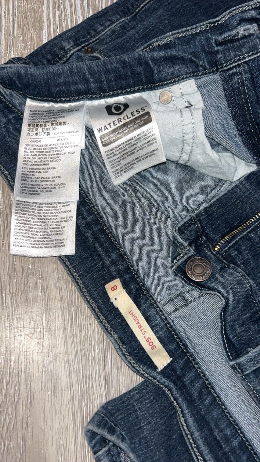 Levi's Levi's 505 straight fit jeans in a "Water Less " wash. Sz8 Size 30" / US 8 / IT 44 - 2 Thumbnail