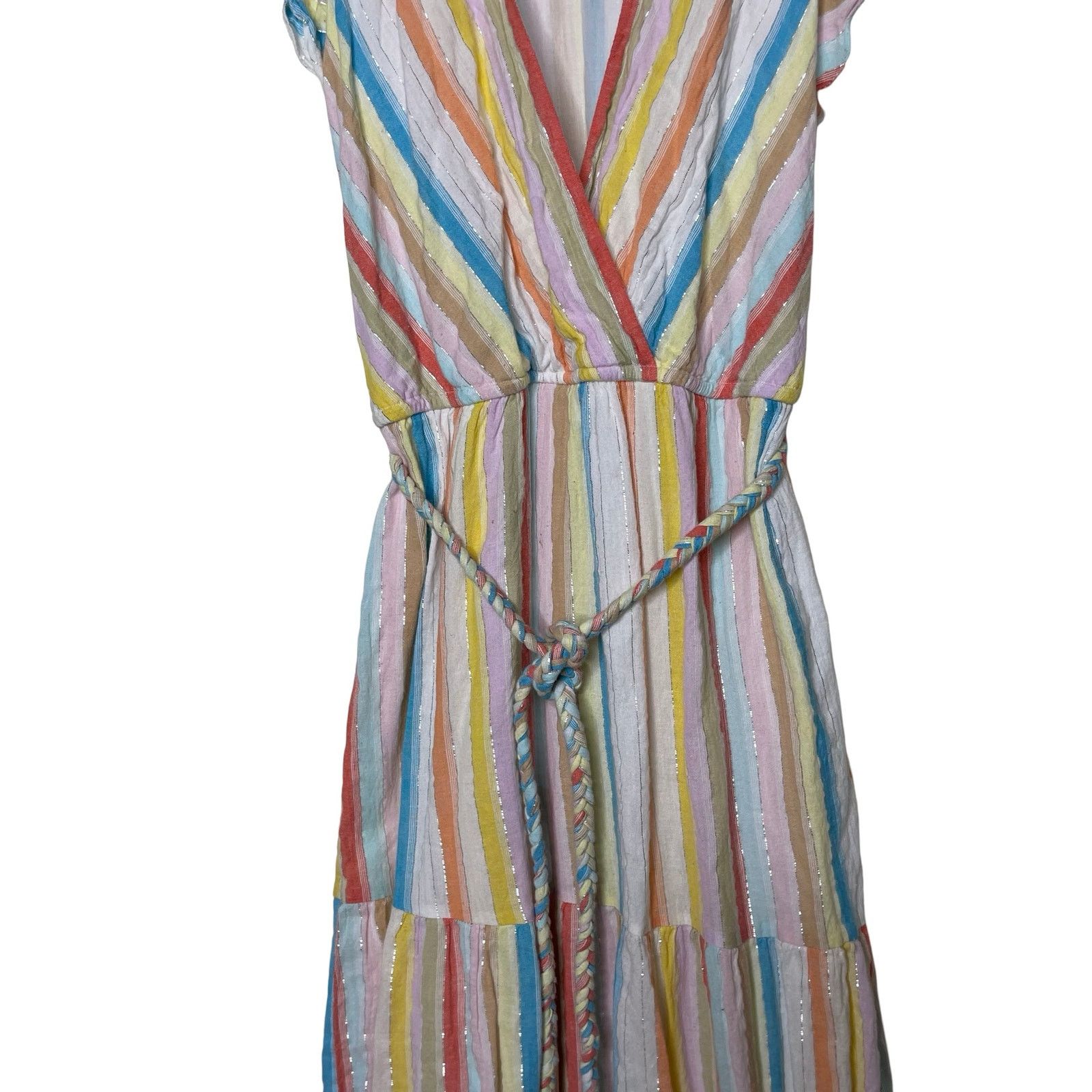 Saylor Saylor Austen in Pastel Watercolor Striped Maxi Dress sz M Size M / US 6-8 / IT 42-44 - 6 Thumbnail