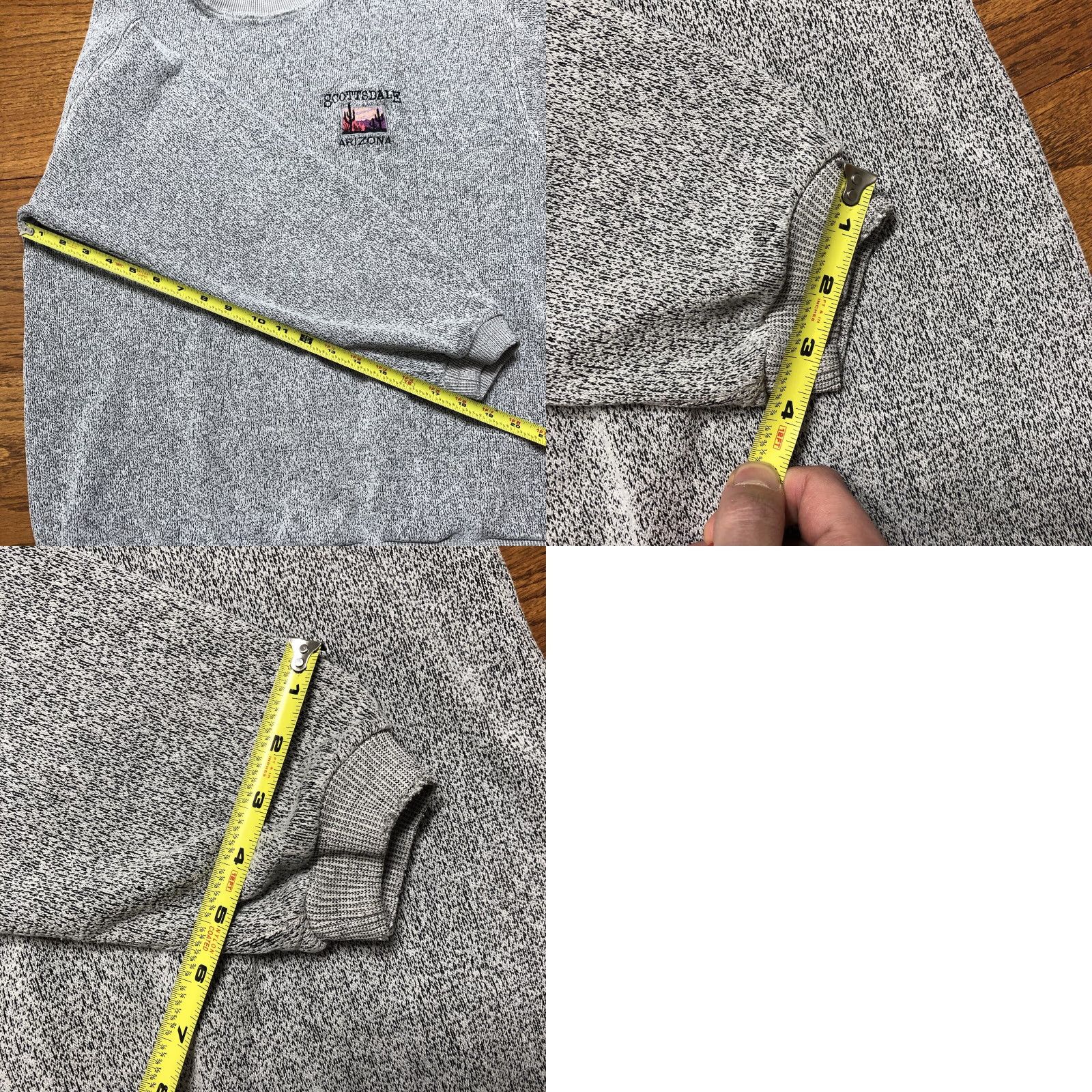 Vintage VINTAGE San Segal Sweatshirt Mens L Gray USA Crew Neck Long Sleeve Pullover Embroidered Logo Heavyweight Limited Edition Cotton Blend Knit Size US L / EU 52-54 / 3 - 9 Thumbnail