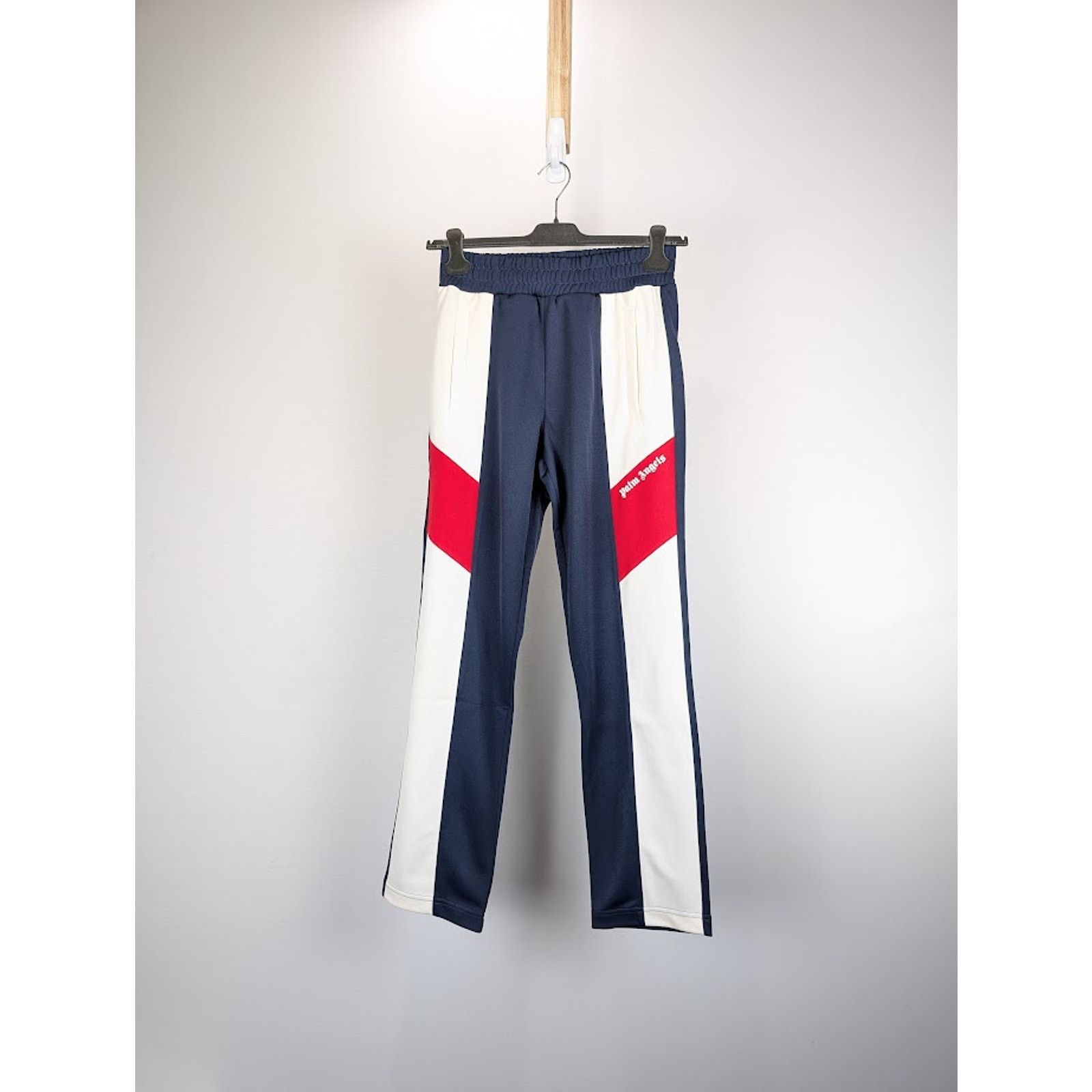 Palm Angels o1rshd1 V Colarblock Track Pant in Navy Blue White Size US 34 / EU 50 - 1 Thumbnail