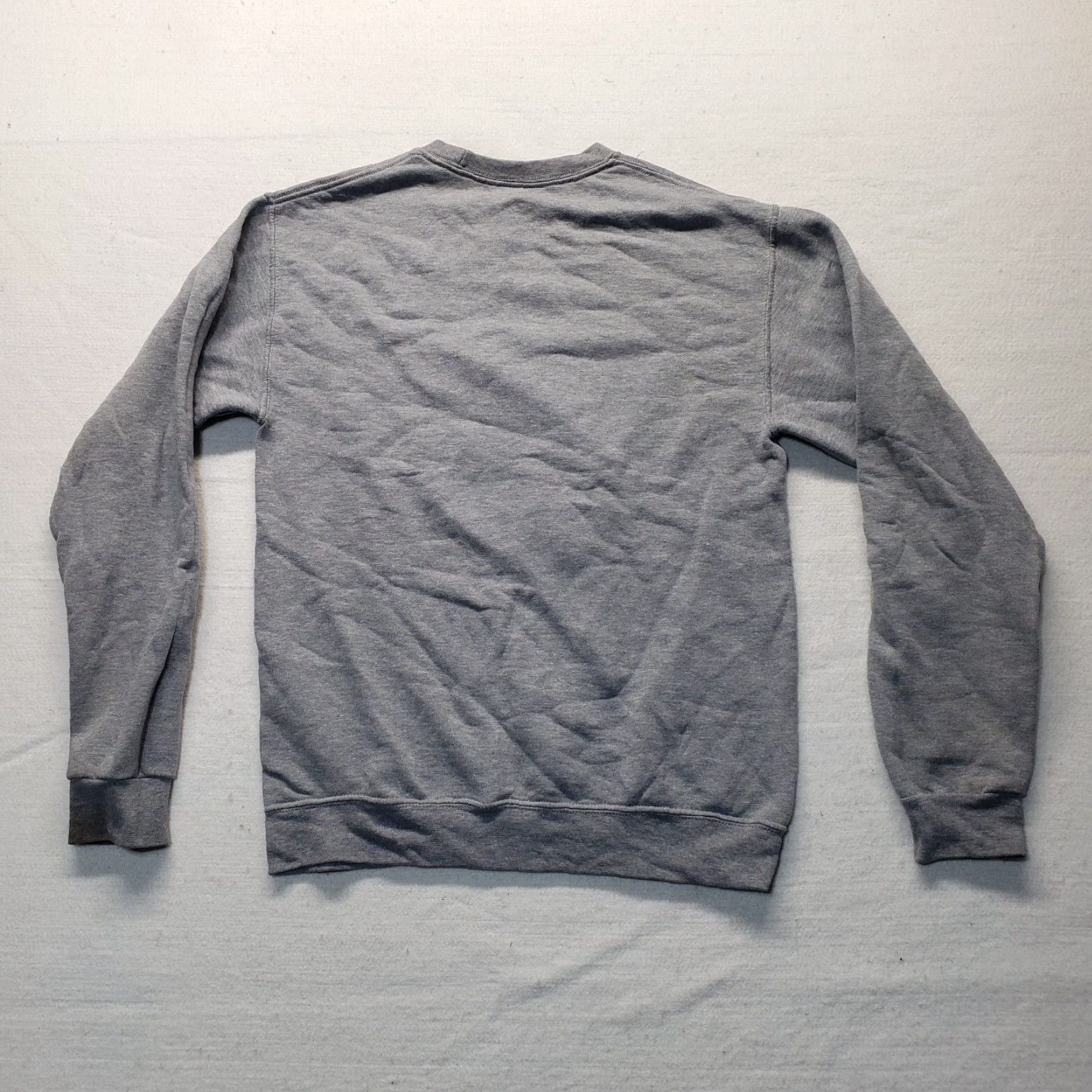 Vintage VINTAGE Unbranded Sweatshirt Pullover College Outdoor Gray S Men's Small Crew Neck Hooded Embroidered Logo Sweatshirt Size US S / EU 44-46 / 1 - 7 Thumbnail