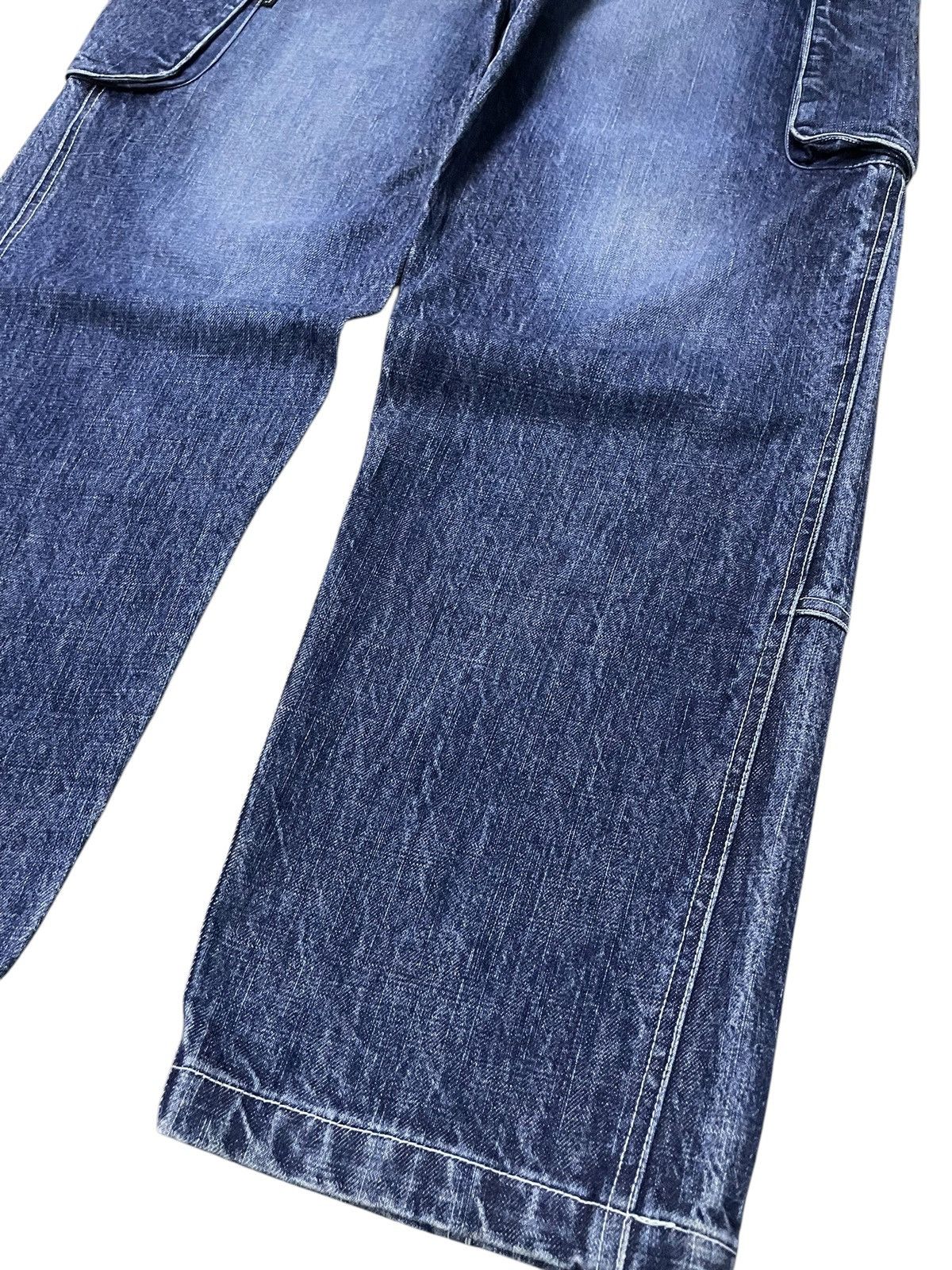 Beauty Beast × Japanese Brand TJan. Japan Panel Baggy Cargo Loose Jeans Size US 36 / EU 52 - 19 Thumbnail