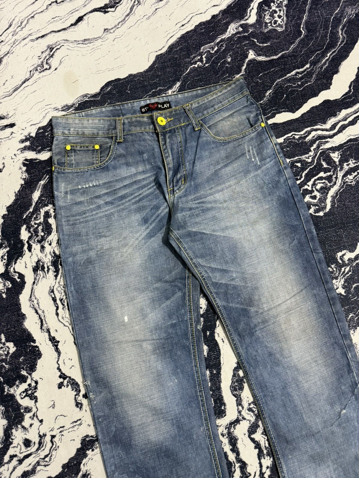 Vintage Vintage BT-play cdg distressed jeans Size US 30 / EU 46 - 9 Thumbnail